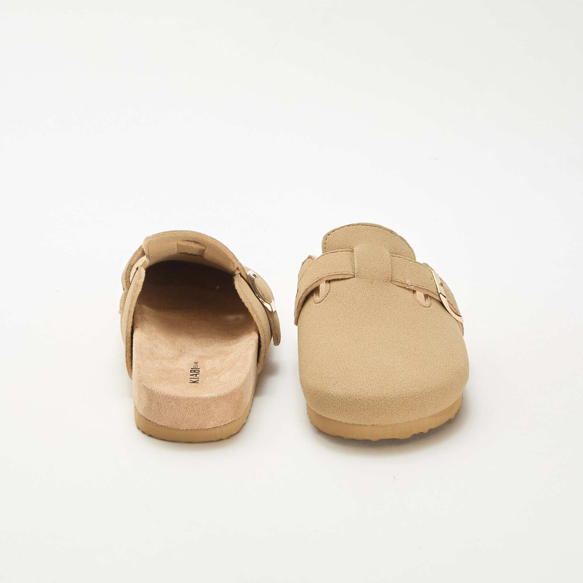 Zapatillas tipo zueco MARRON
