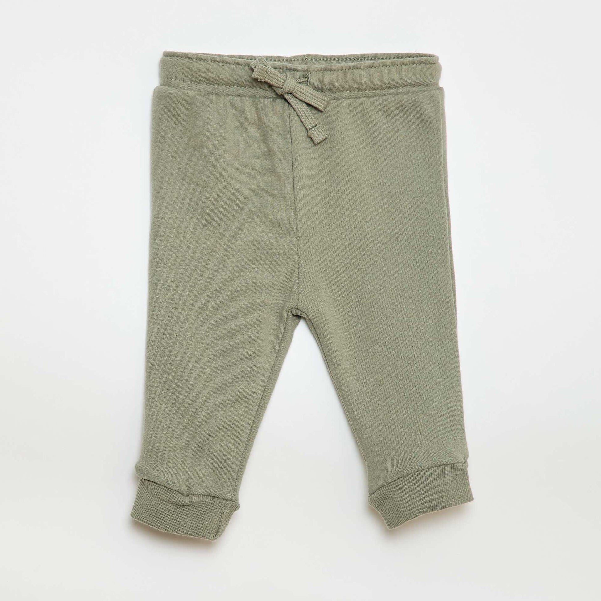 Lote de 2 pantalones de jogging en felpa francesa VERDE