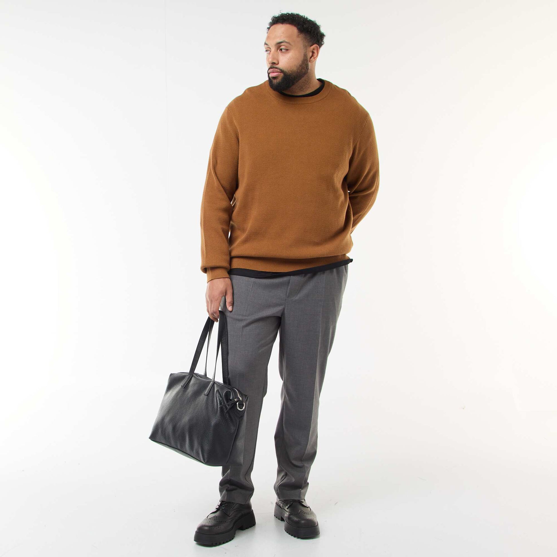 Pantalón estilo 'jogger' liso GRIS