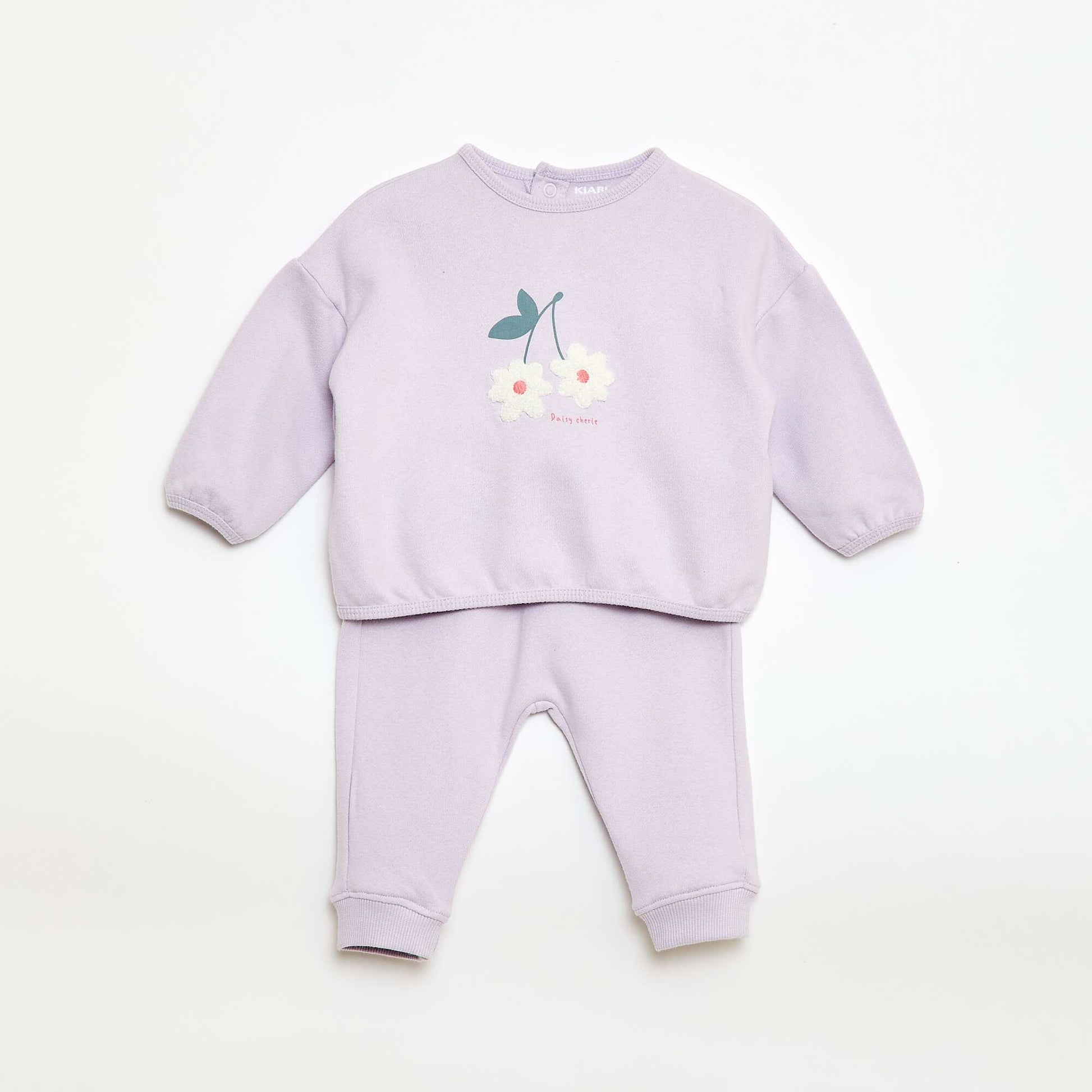 Conjunto buzo + pantalón de chándal fantasía PURPURA