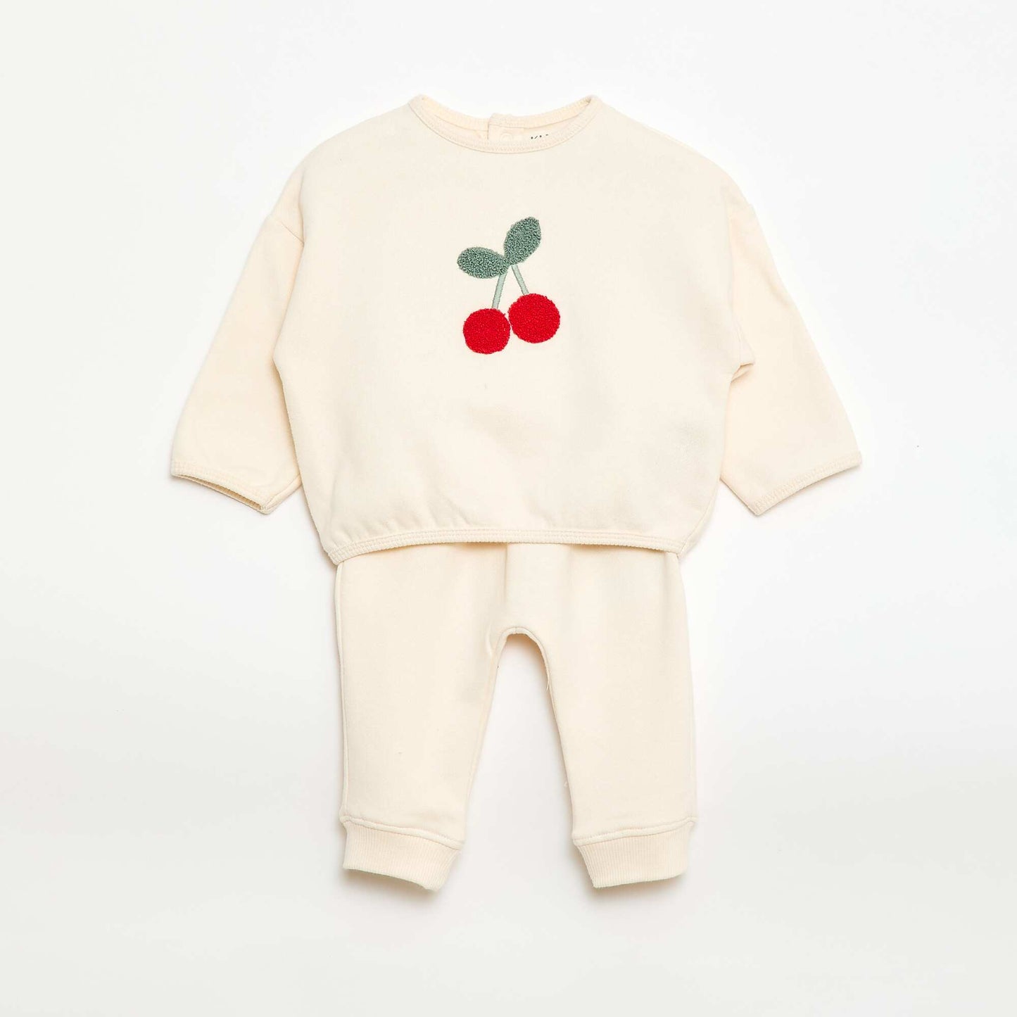 Conjunto buzo + pantalón de chándal fantasía BLANCO
