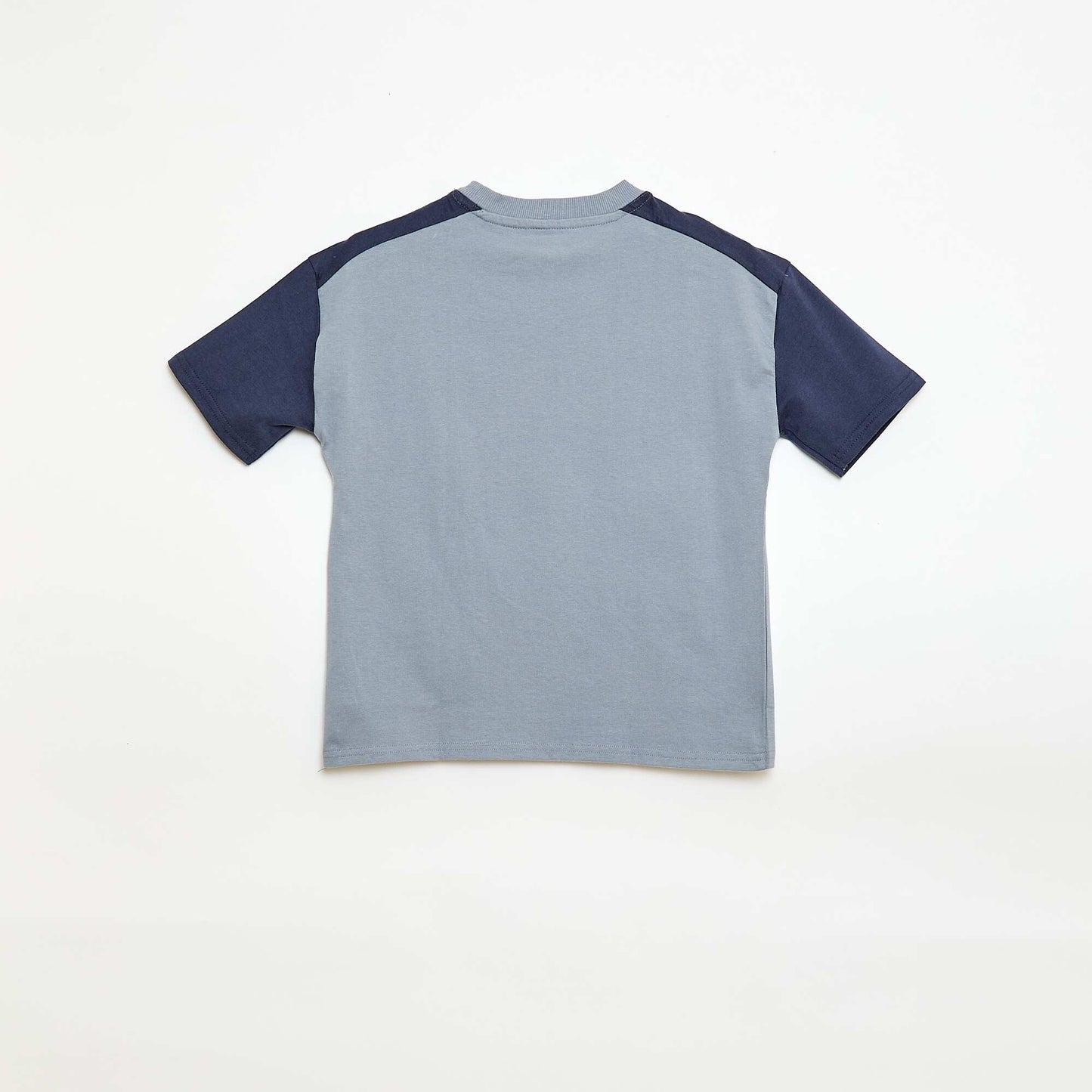 Camiseta oversize color block AZUL