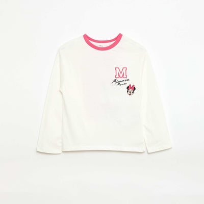 Camiseta estampada fantasía 'Minnie' 'Disney' BLANCO