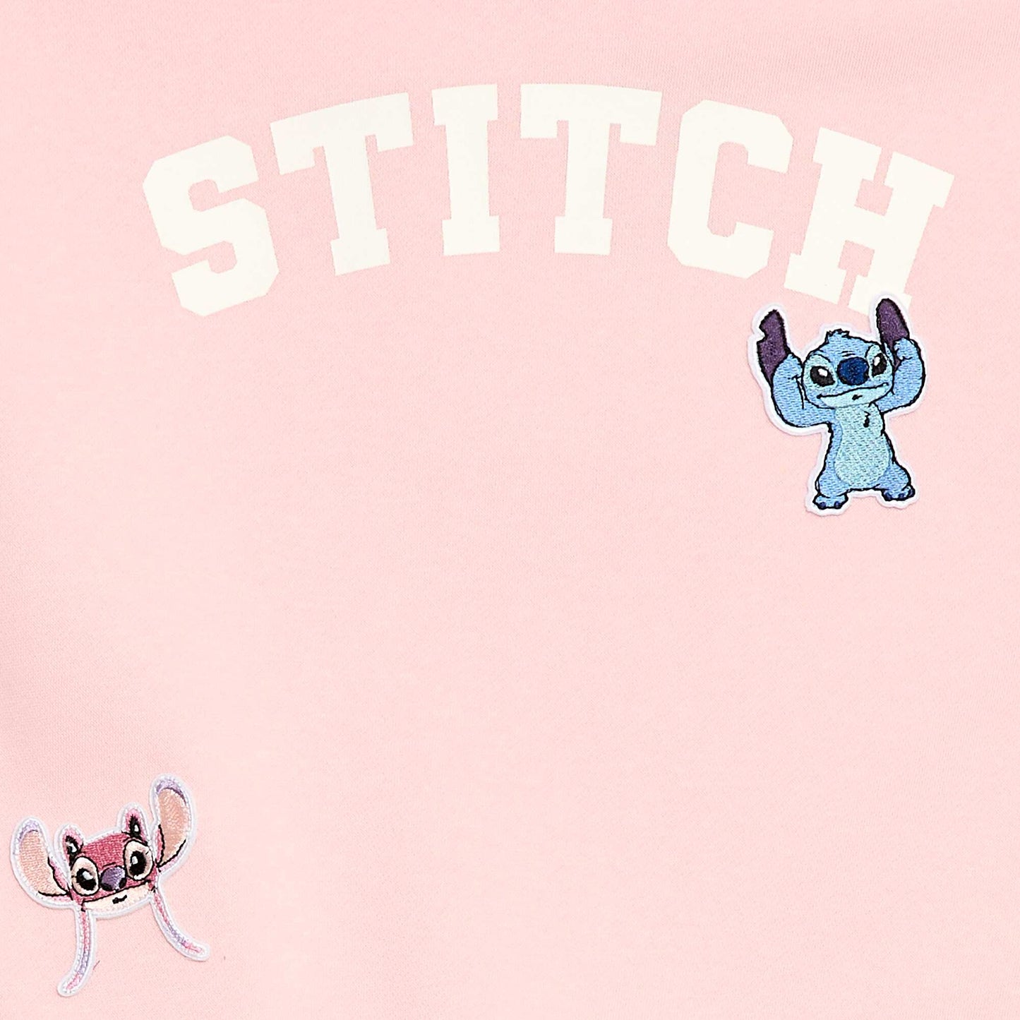 Buzo con capucha estampada 'Stitch' ROSA