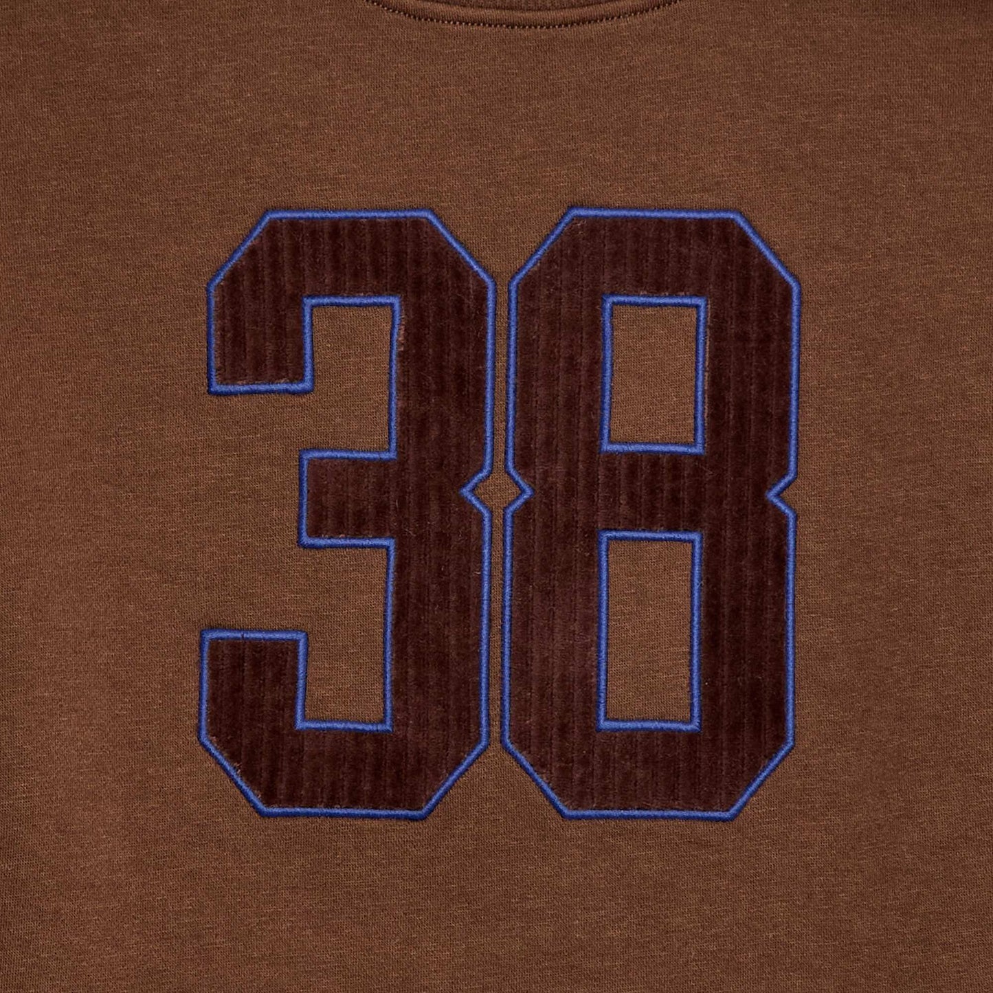 Buzo de felpa con estampado de terciopelo MARRON