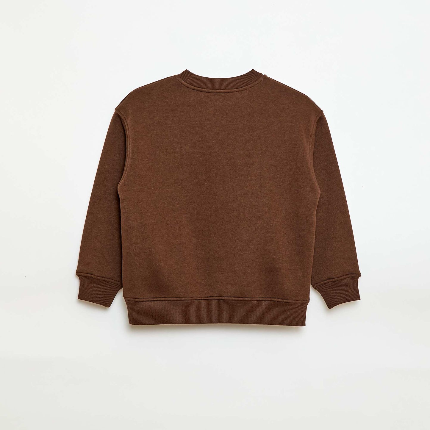 Buzo de felpa con estampado de terciopelo MARRON
