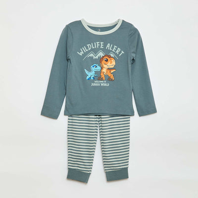 Pijama largo estampado 'Jurassic World' VERDE