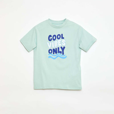 Camiseta de manga corta estampada VERDE