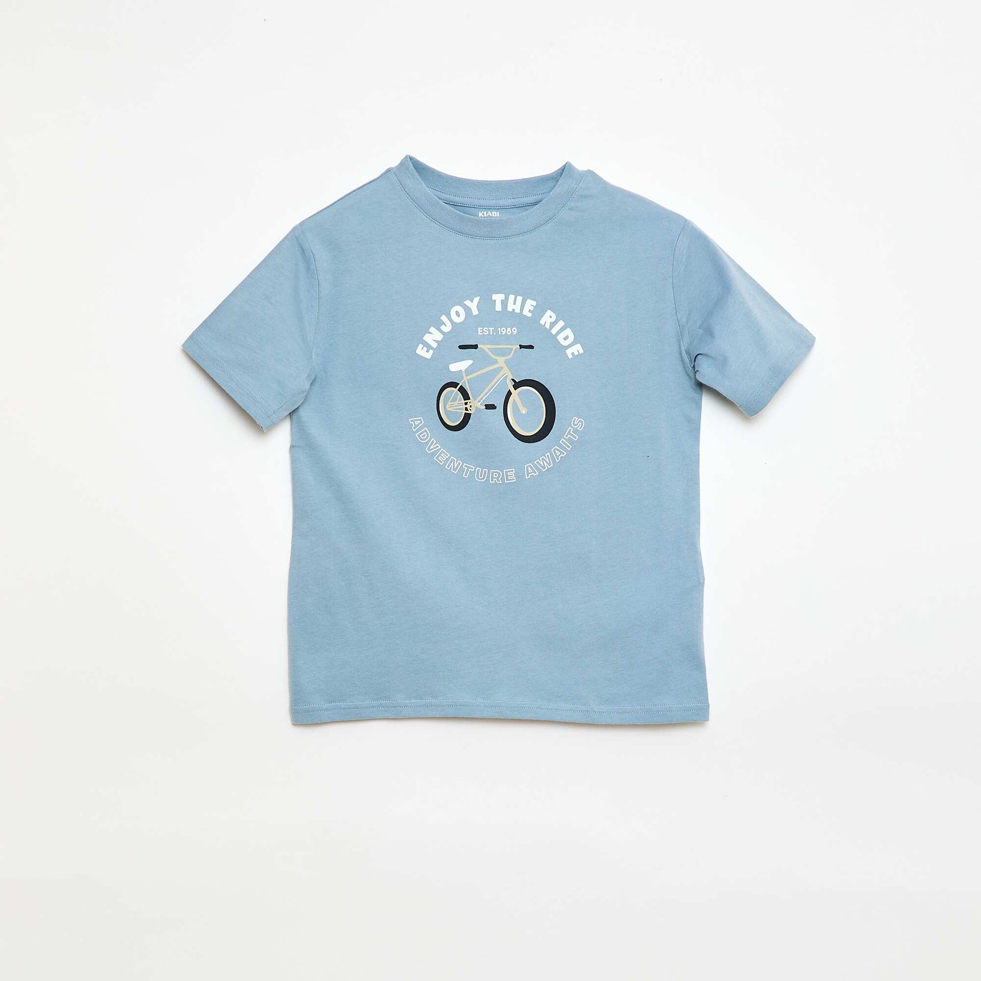 Camiseta de manga corta estampada AZUL