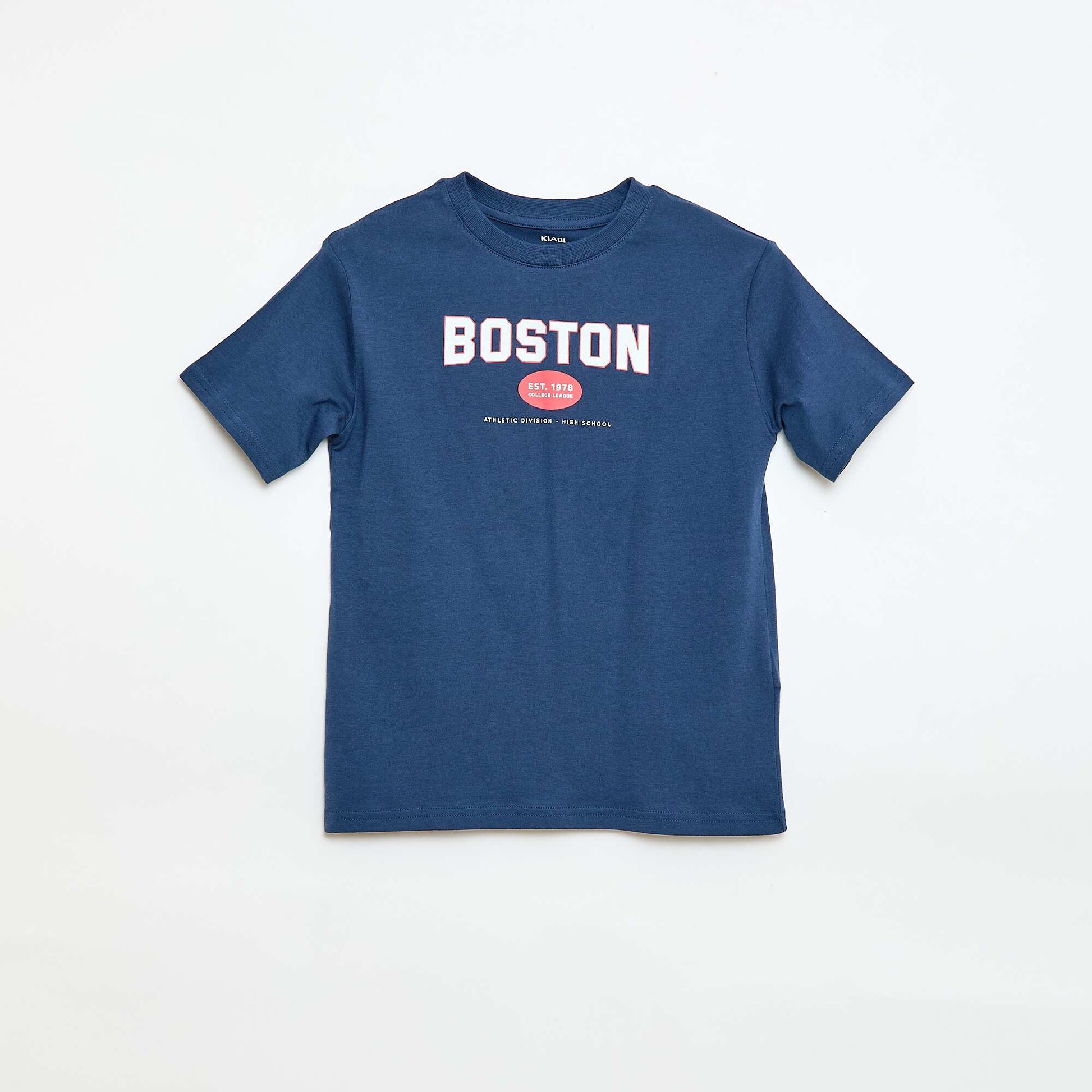 Camiseta de manga corta estampada AZUL