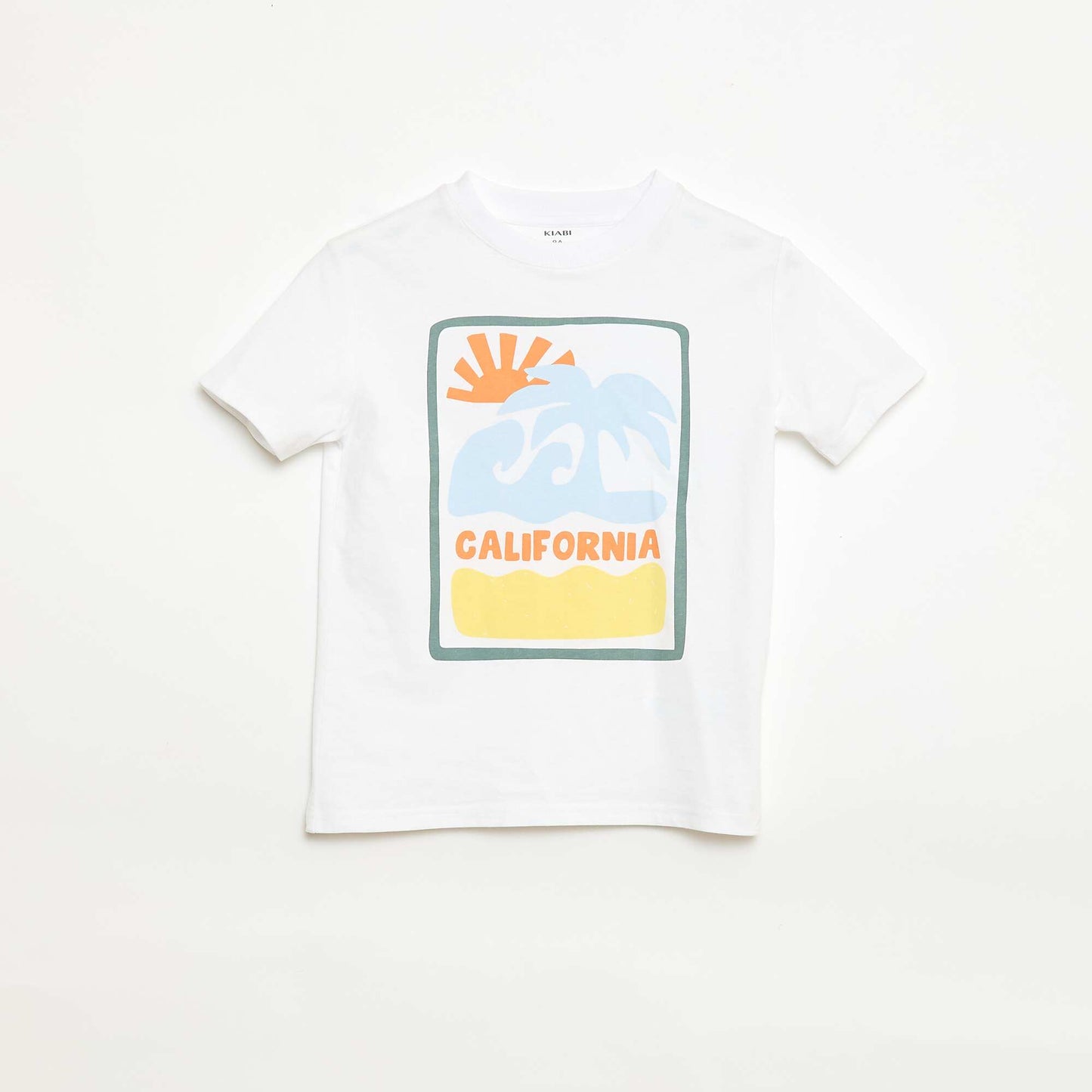 Camiseta de manga corta estampada BLANCO