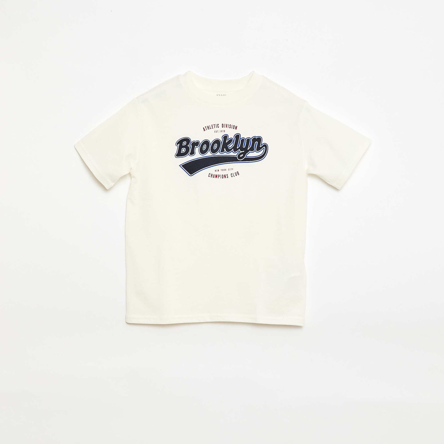 Camiseta de manga corta estampada BLANCO