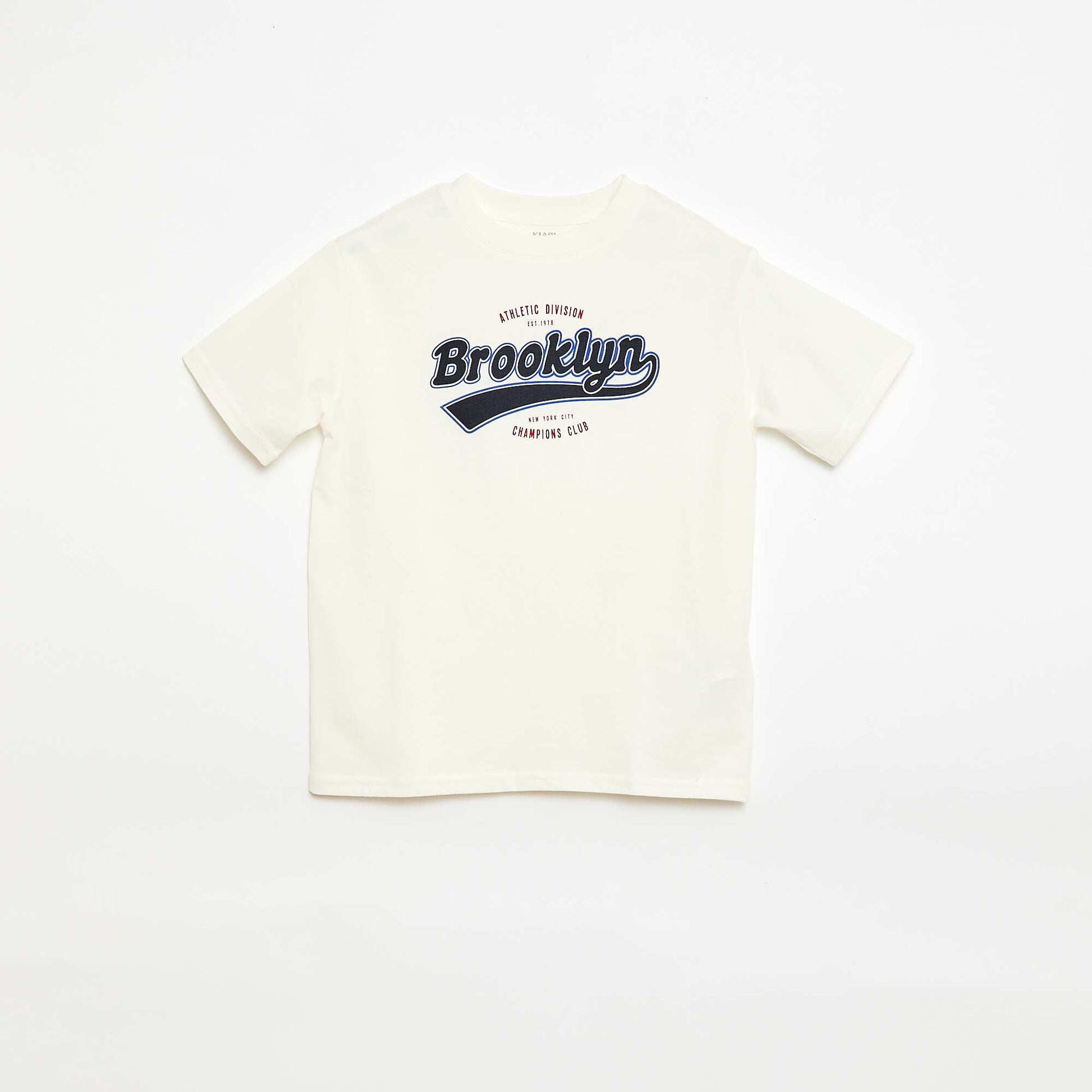 Camiseta de manga corta estampada BLANCO