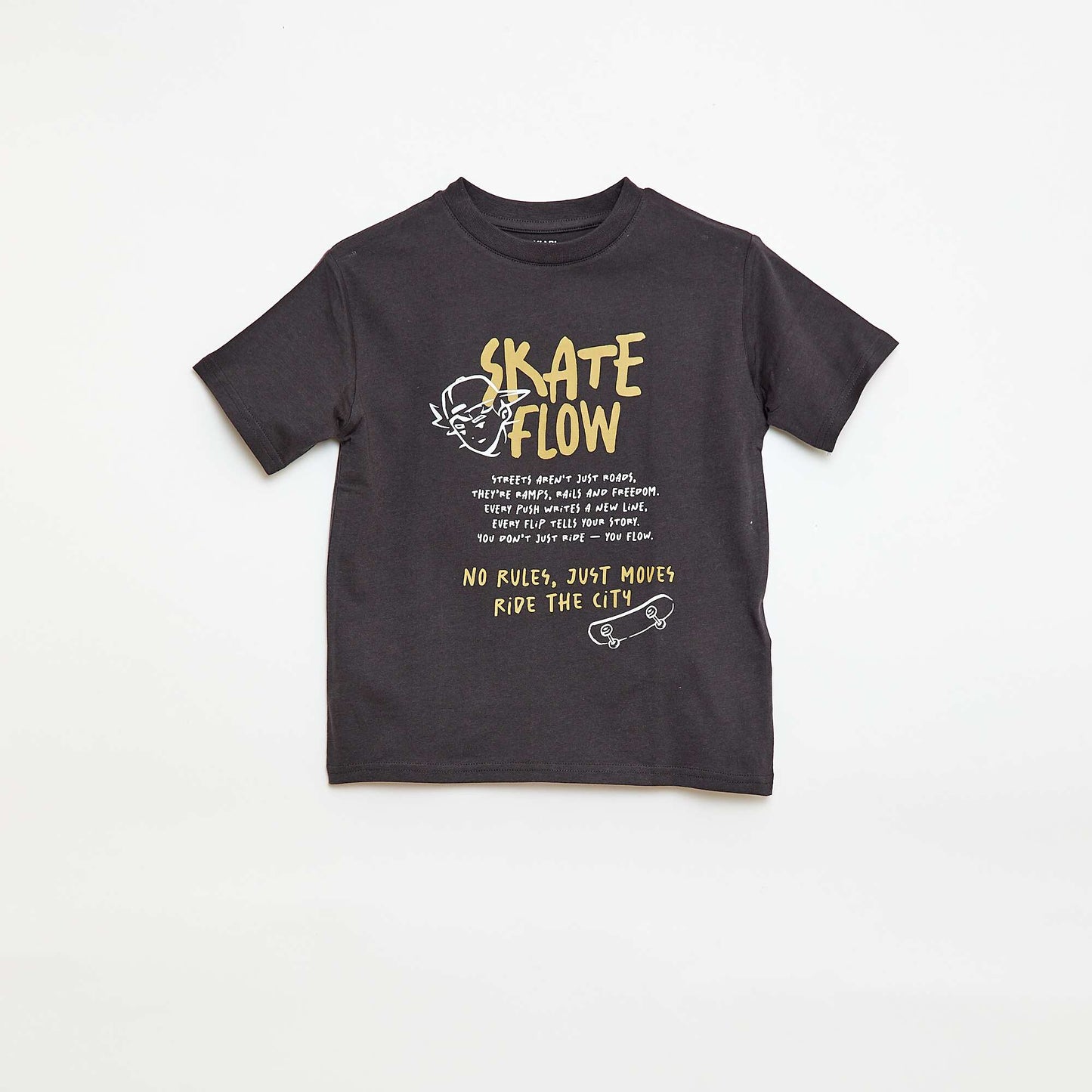 Camiseta de manga corta estampada GRIS