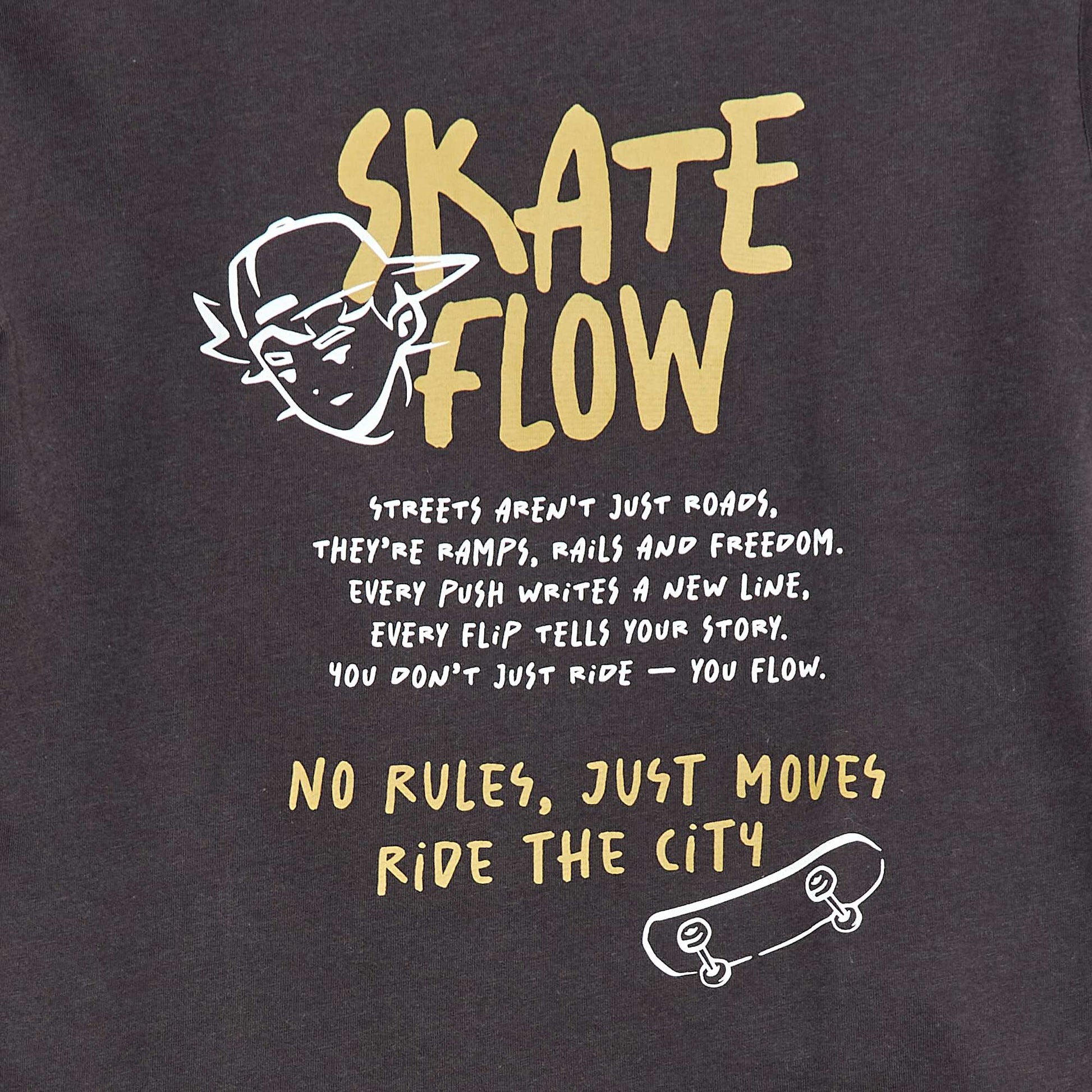 Camiseta de manga corta estampada GRIS