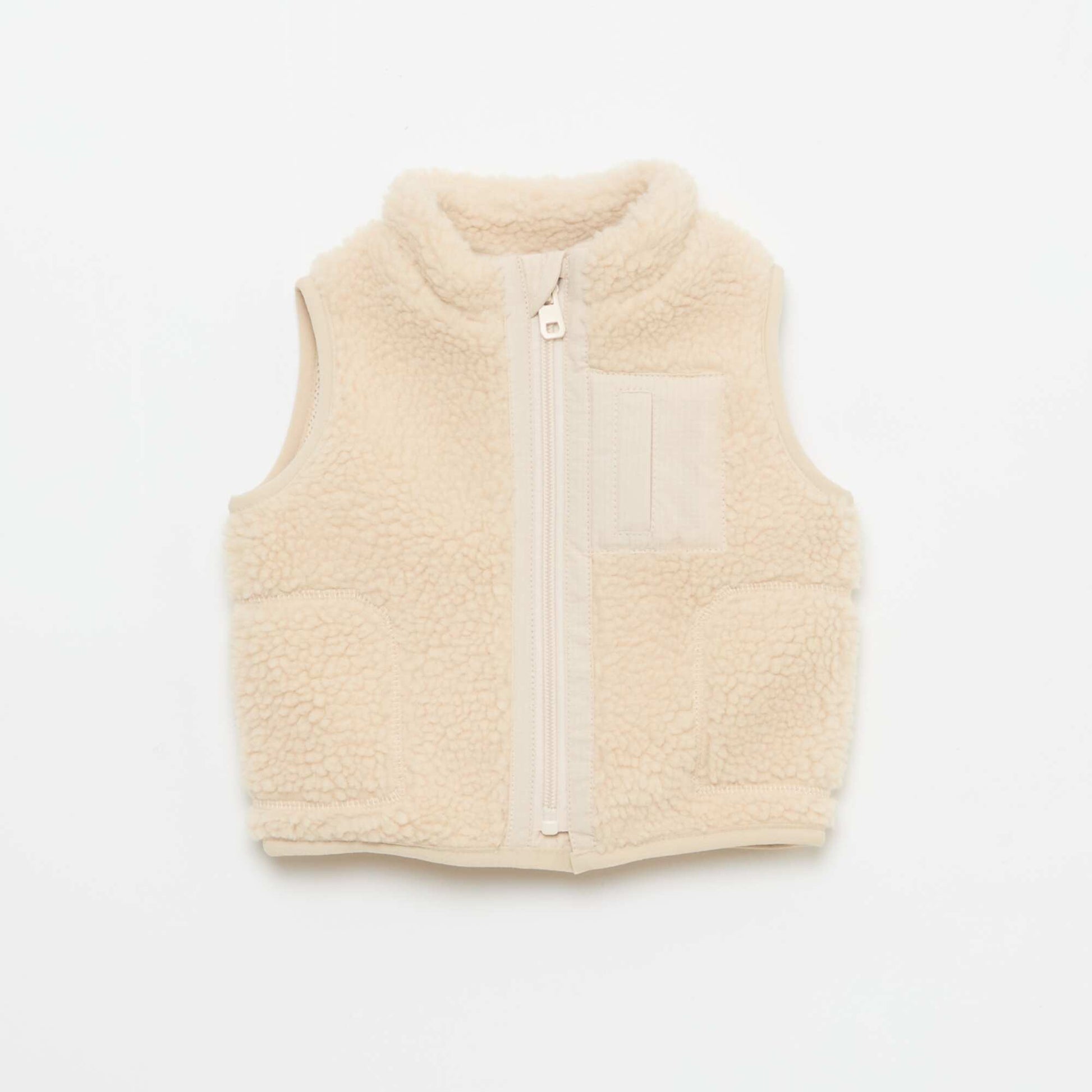 Chaleco sin mangas BEIGE