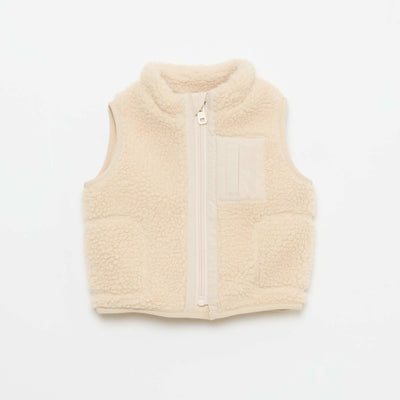 Chaleco sin mangas BEIGE