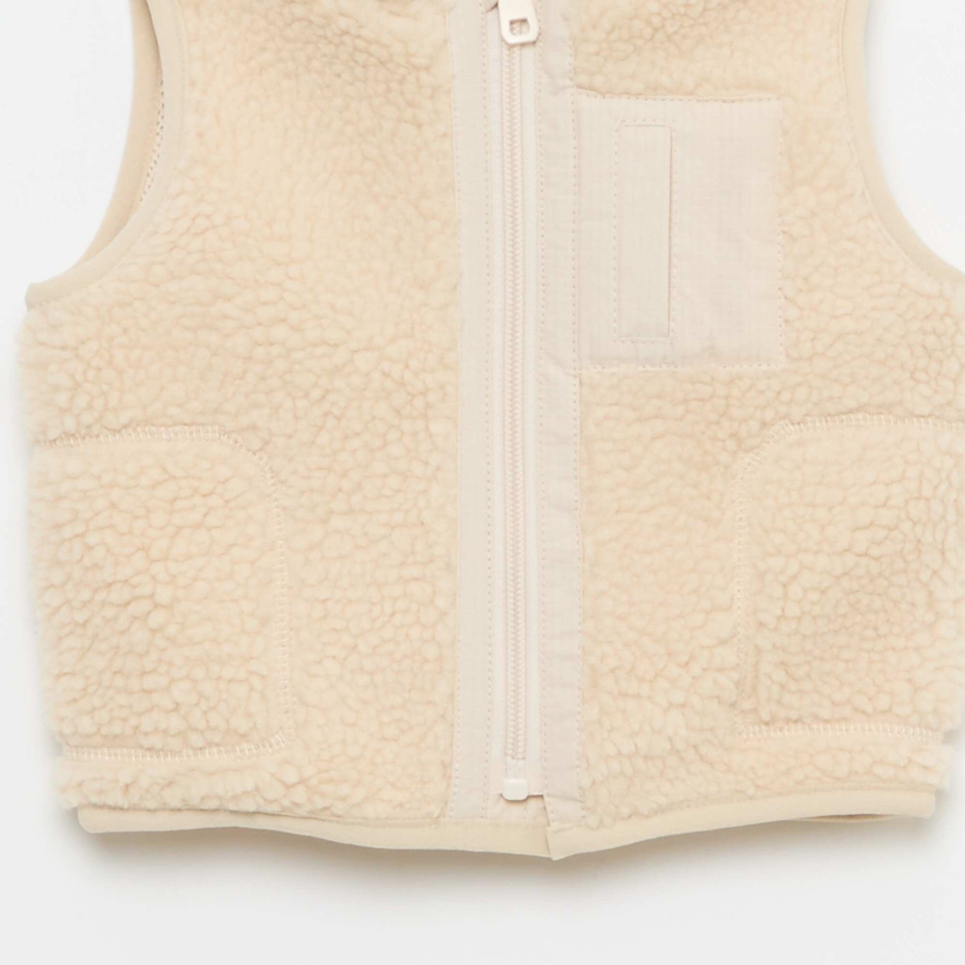 Chaleco sin mangas BEIGE