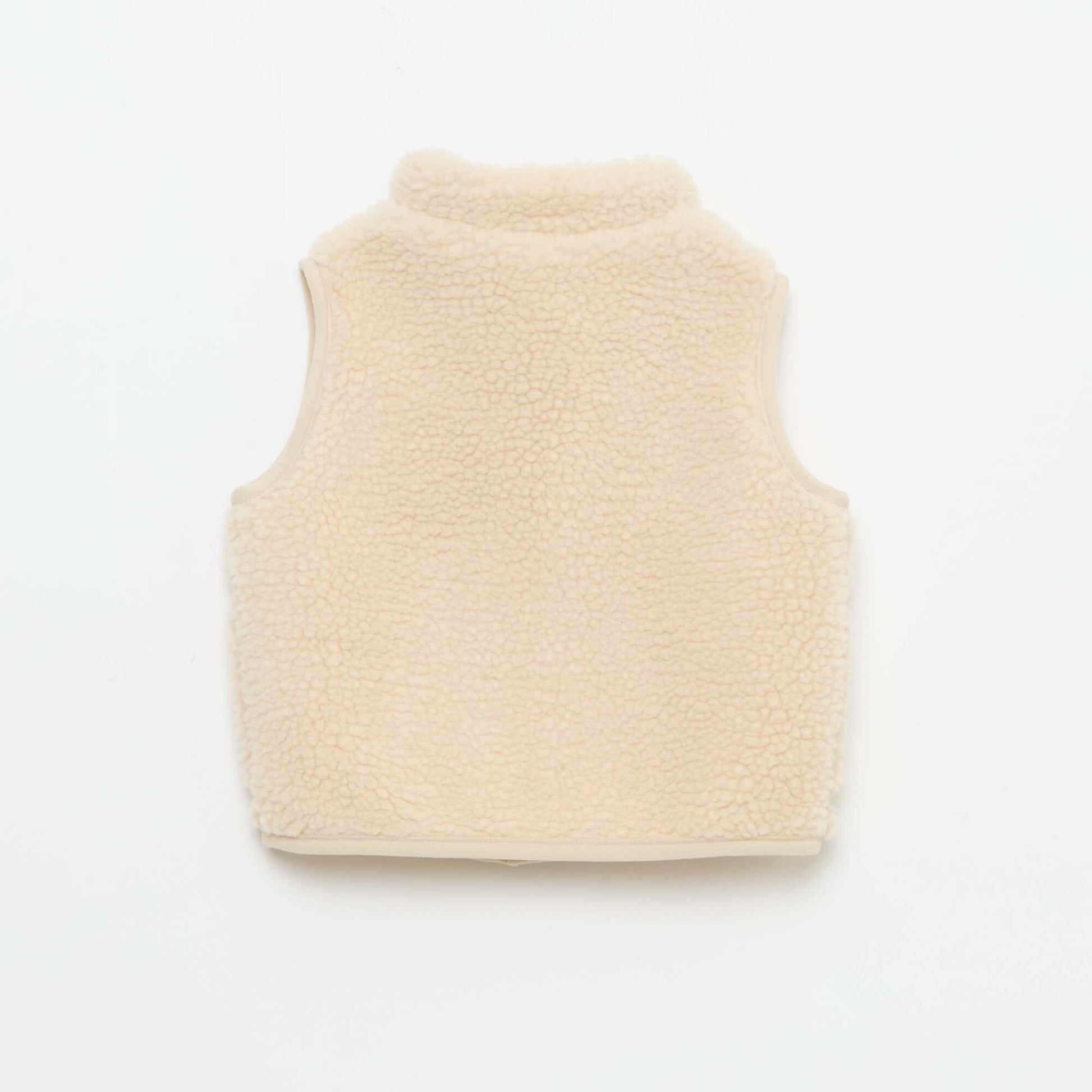 Chaleco sin mangas BEIGE