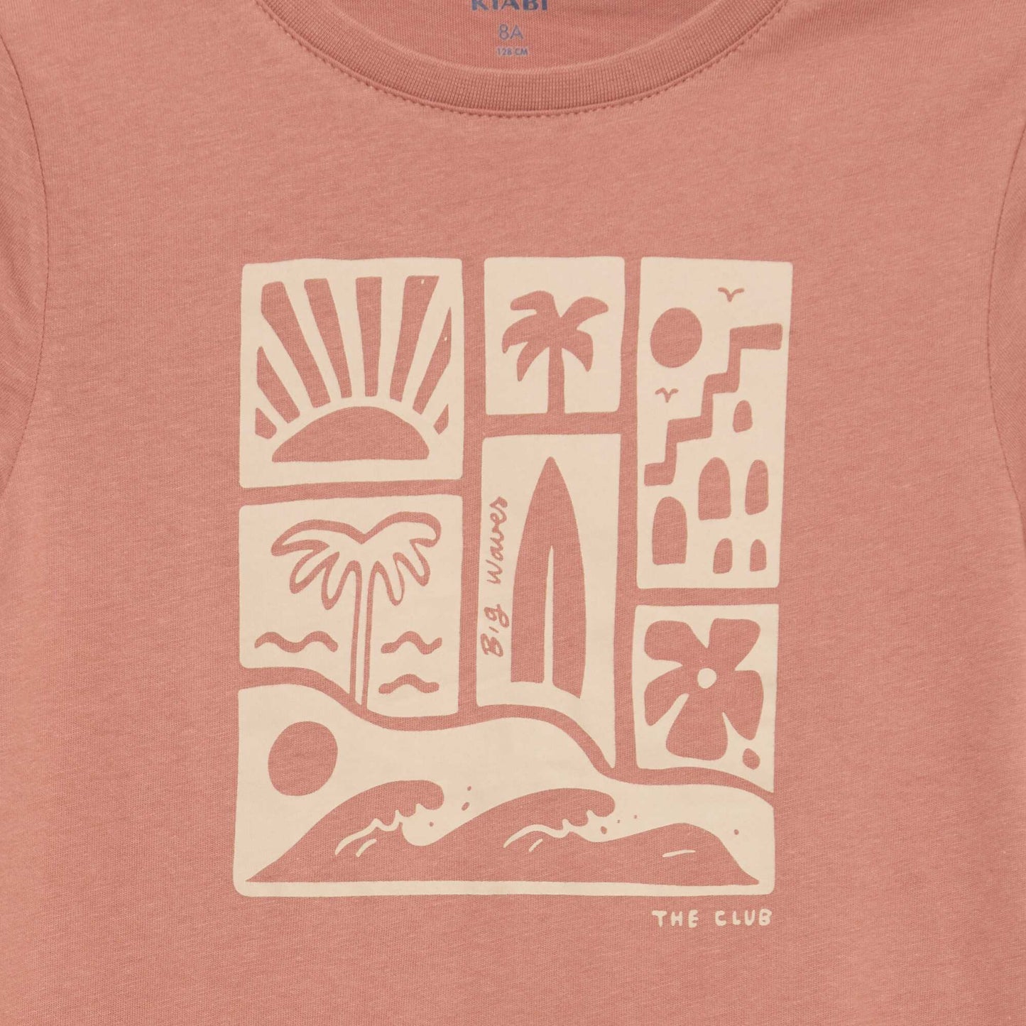 Camiseta estampada con mensaje ROJO