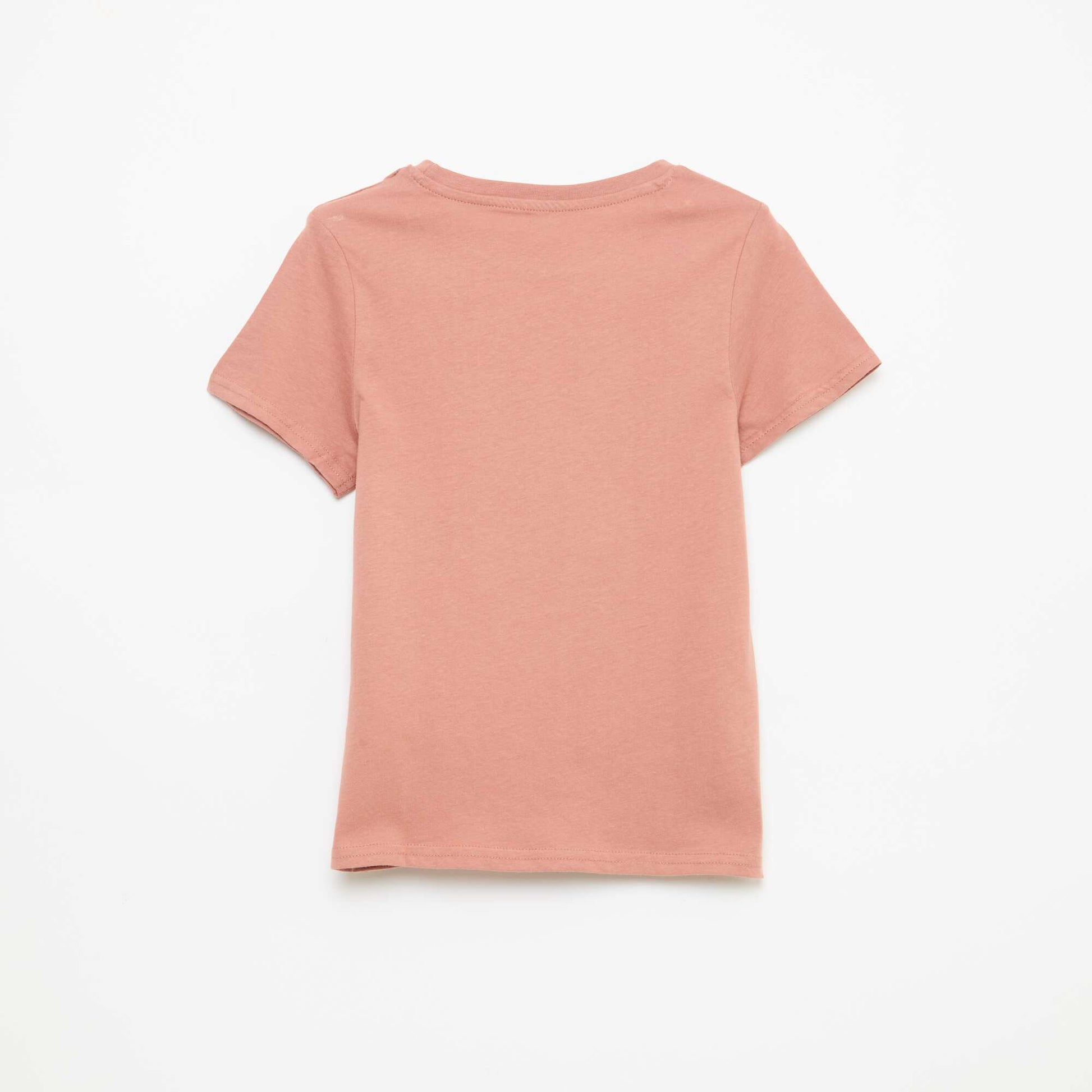 Camiseta estampada con mensaje ROJO