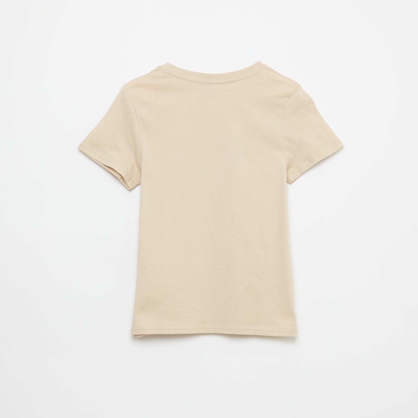 Camiseta estampada con mensaje BEIGE