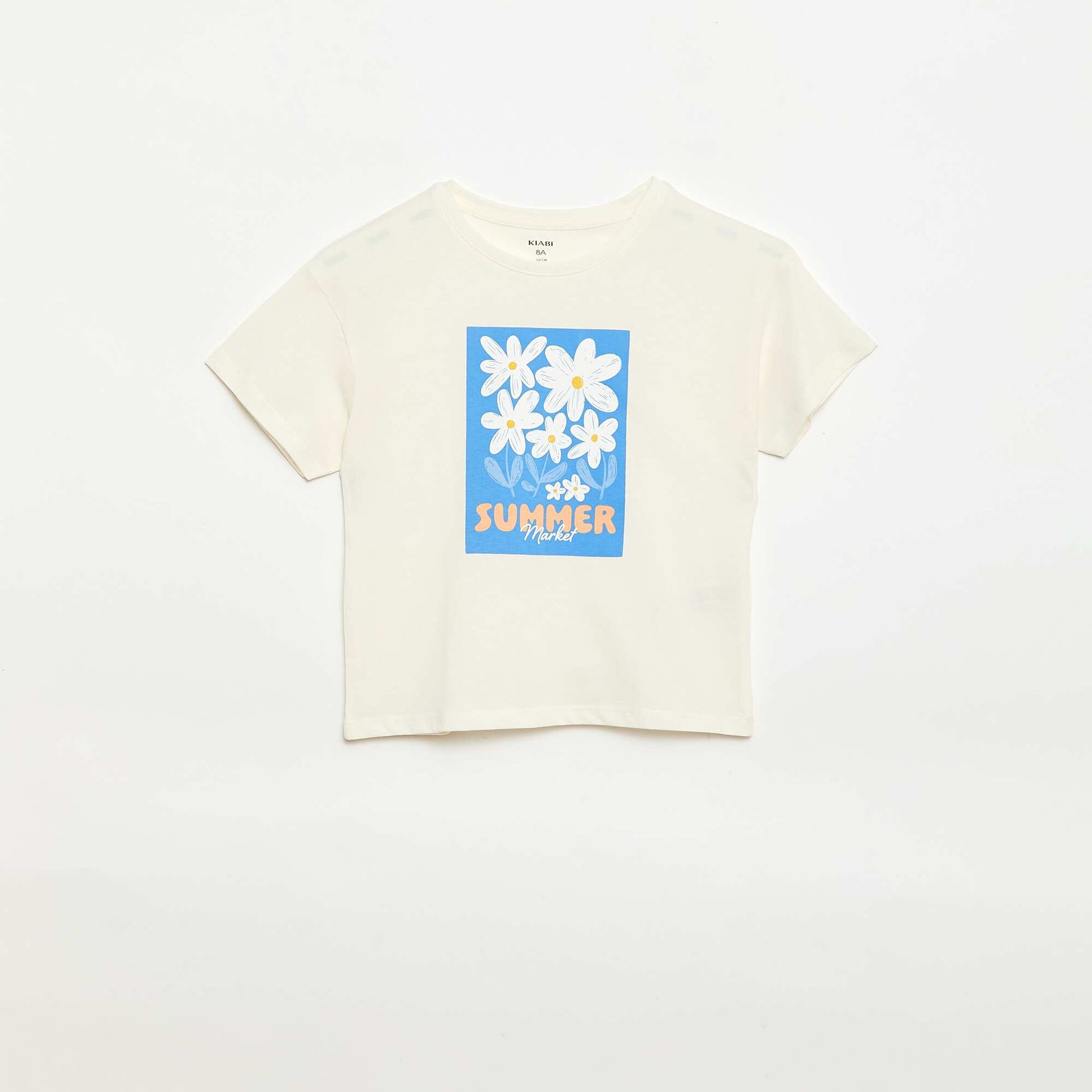 Camiseta estampada con fantasía BLANCO
