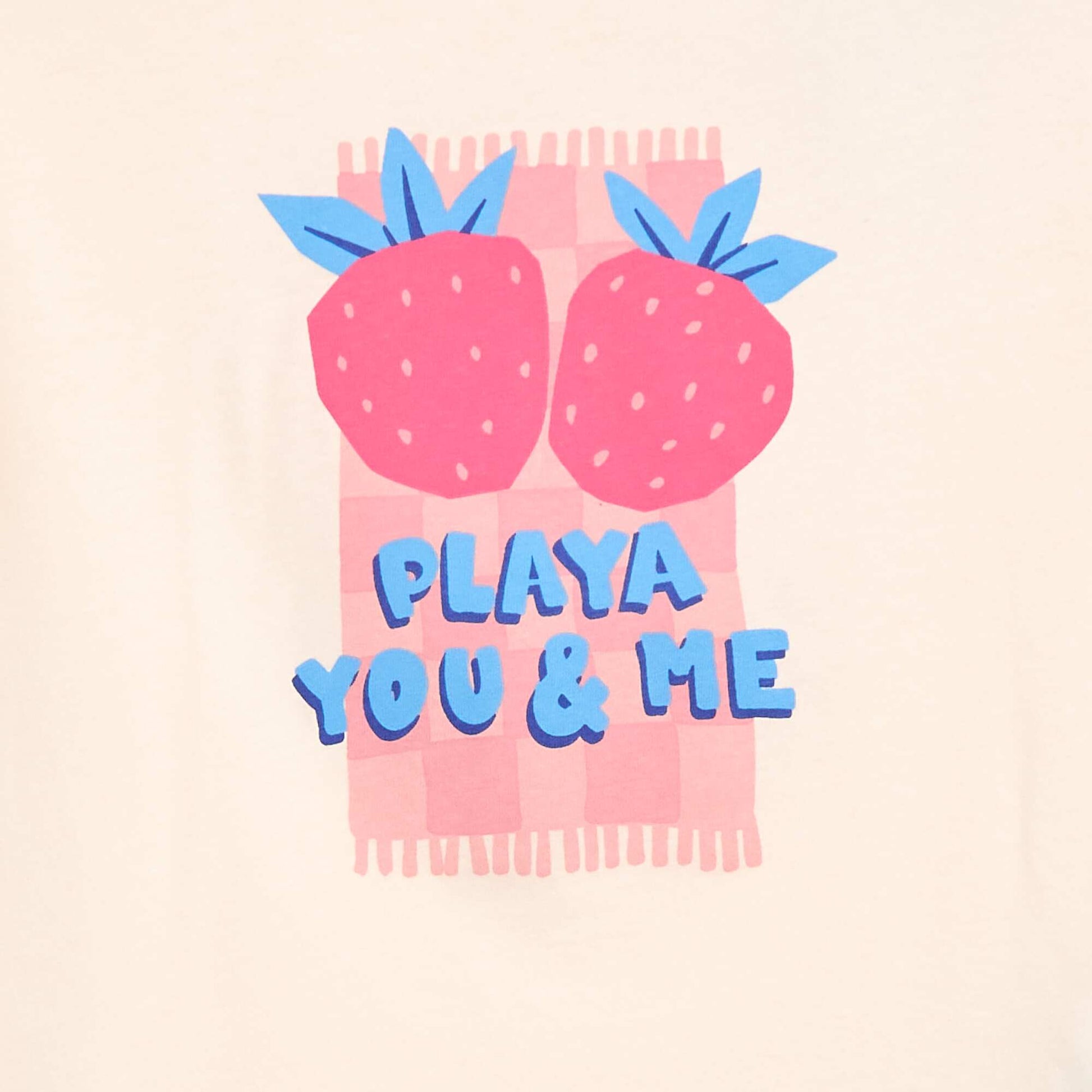 Camiseta estampada con fantasía ROSA