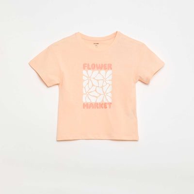 Camiseta estampada con fantasía ROSA