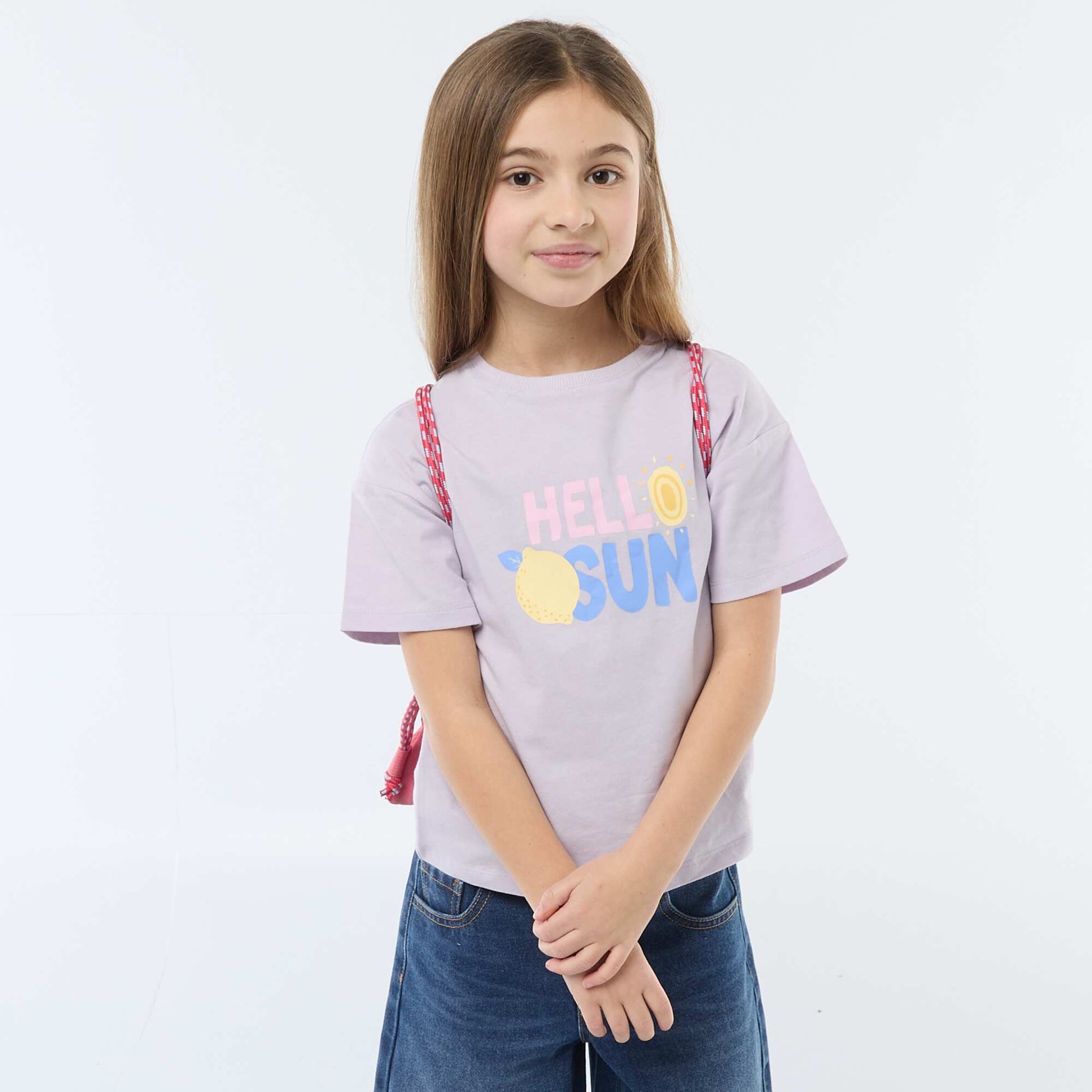 Camiseta estampada con fantasía PURPURA