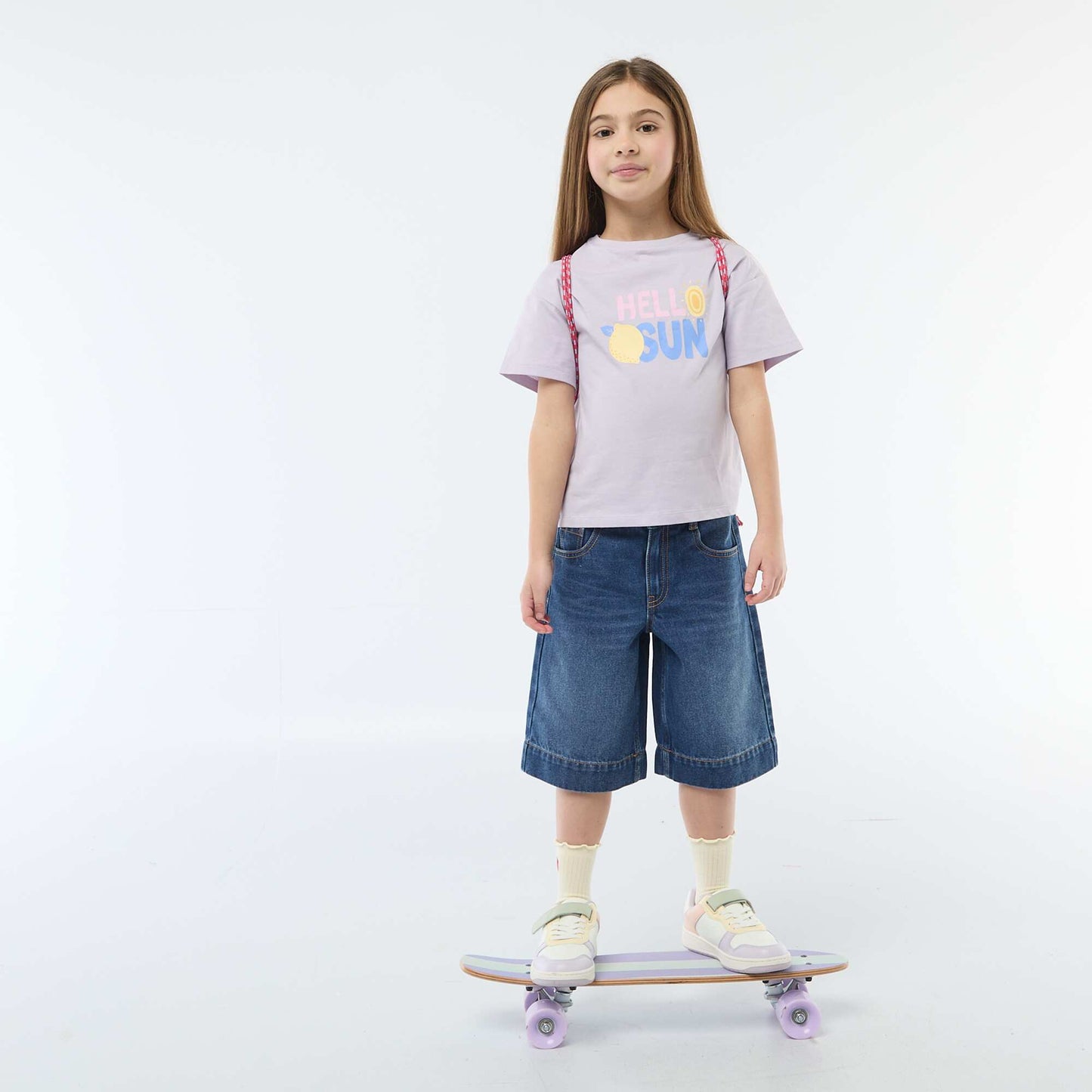 Camiseta estampada con fantasía PURPURA