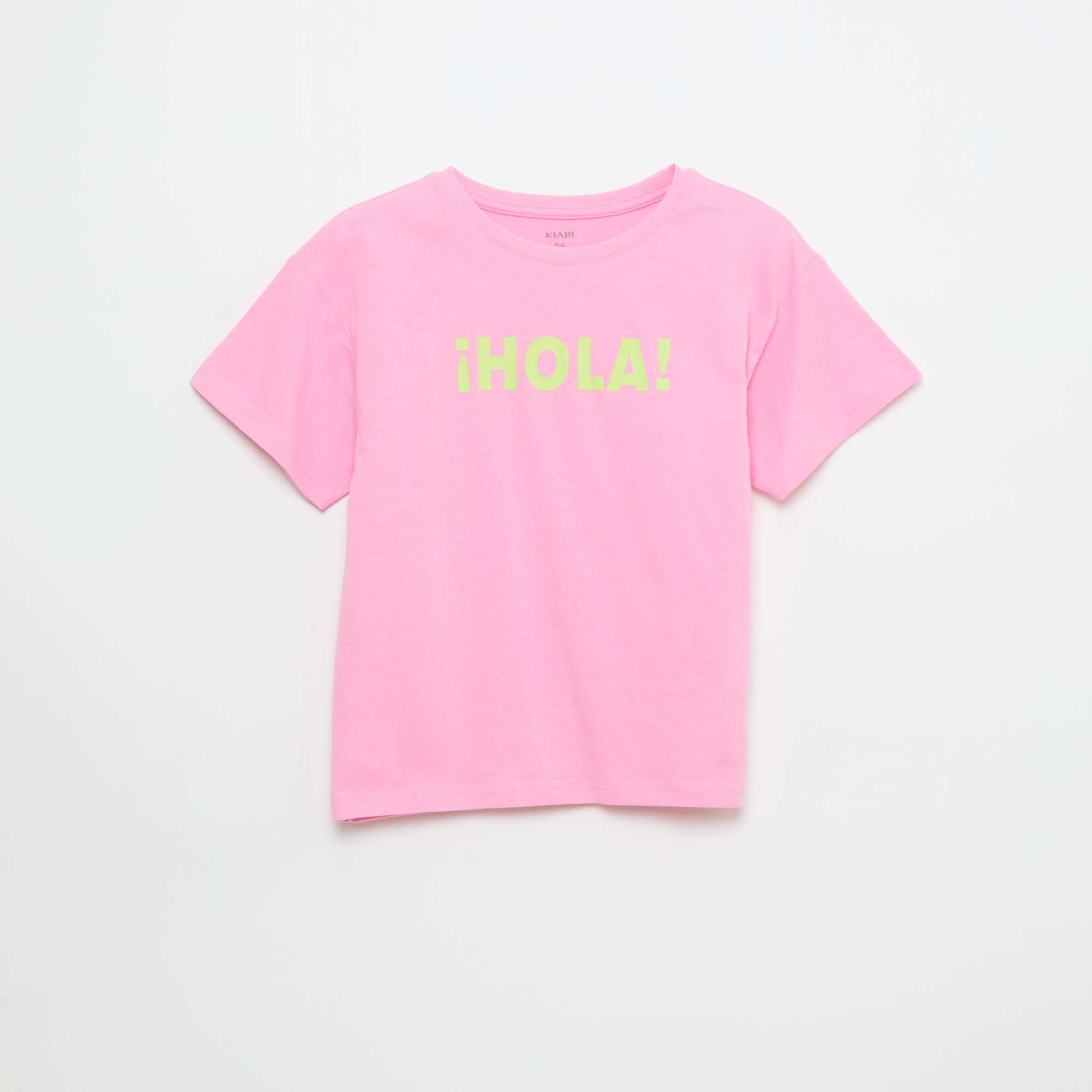 Camiseta estampada con fantasía ROSA