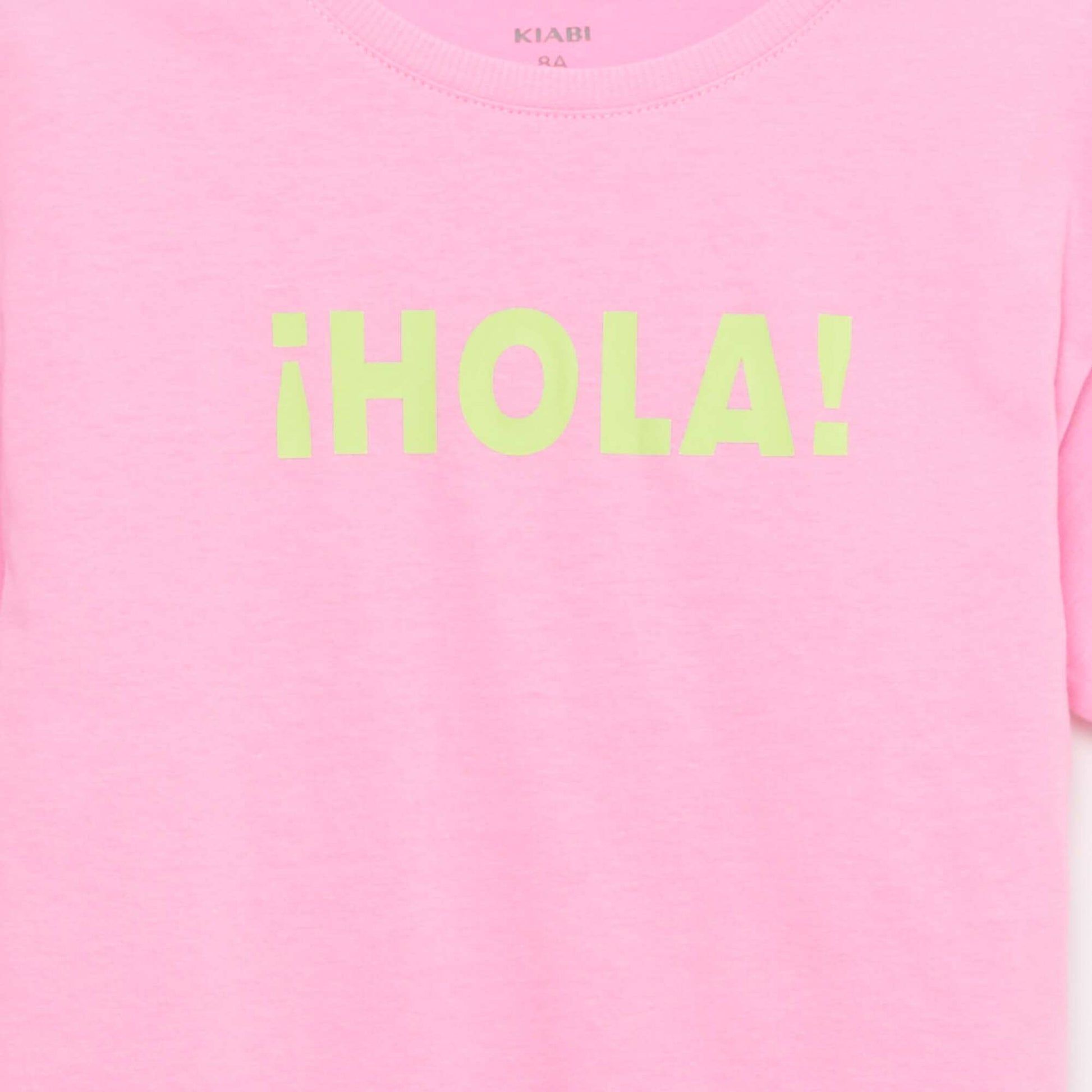 Camiseta estampada con fantasía ROSA