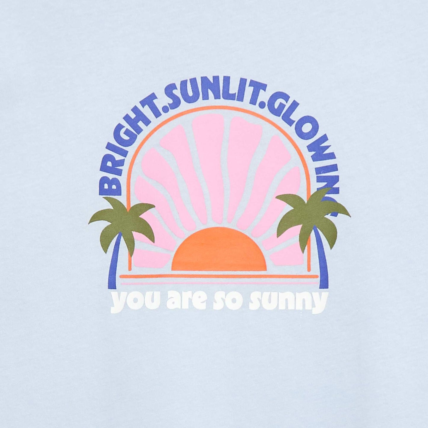 Camiseta estampada con fantasía AZUL