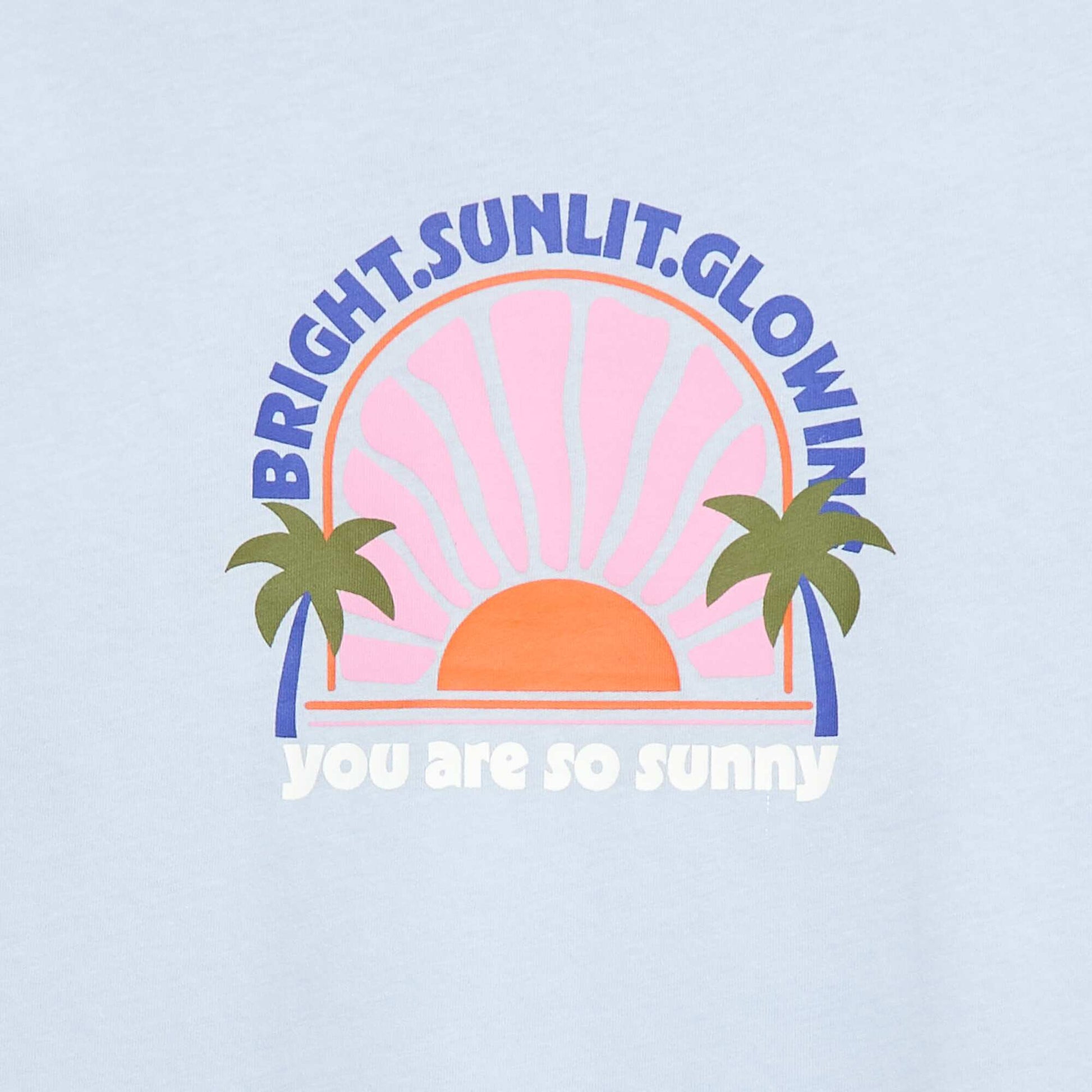 Camiseta estampada con fantasía AZUL