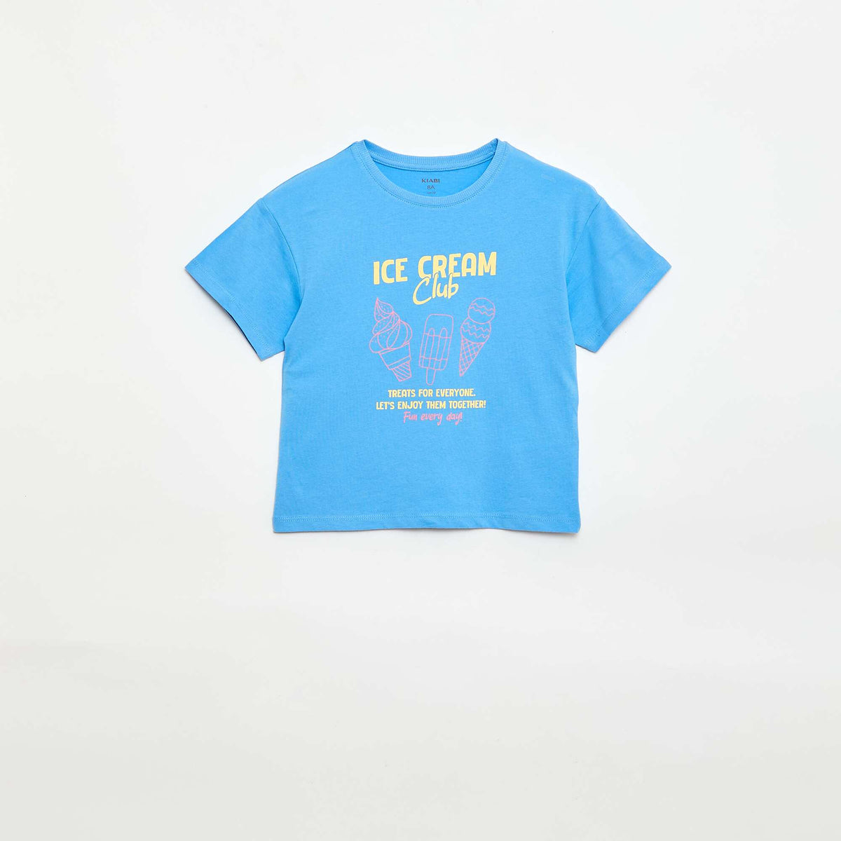 Camiseta estampada con fantasía AZUL