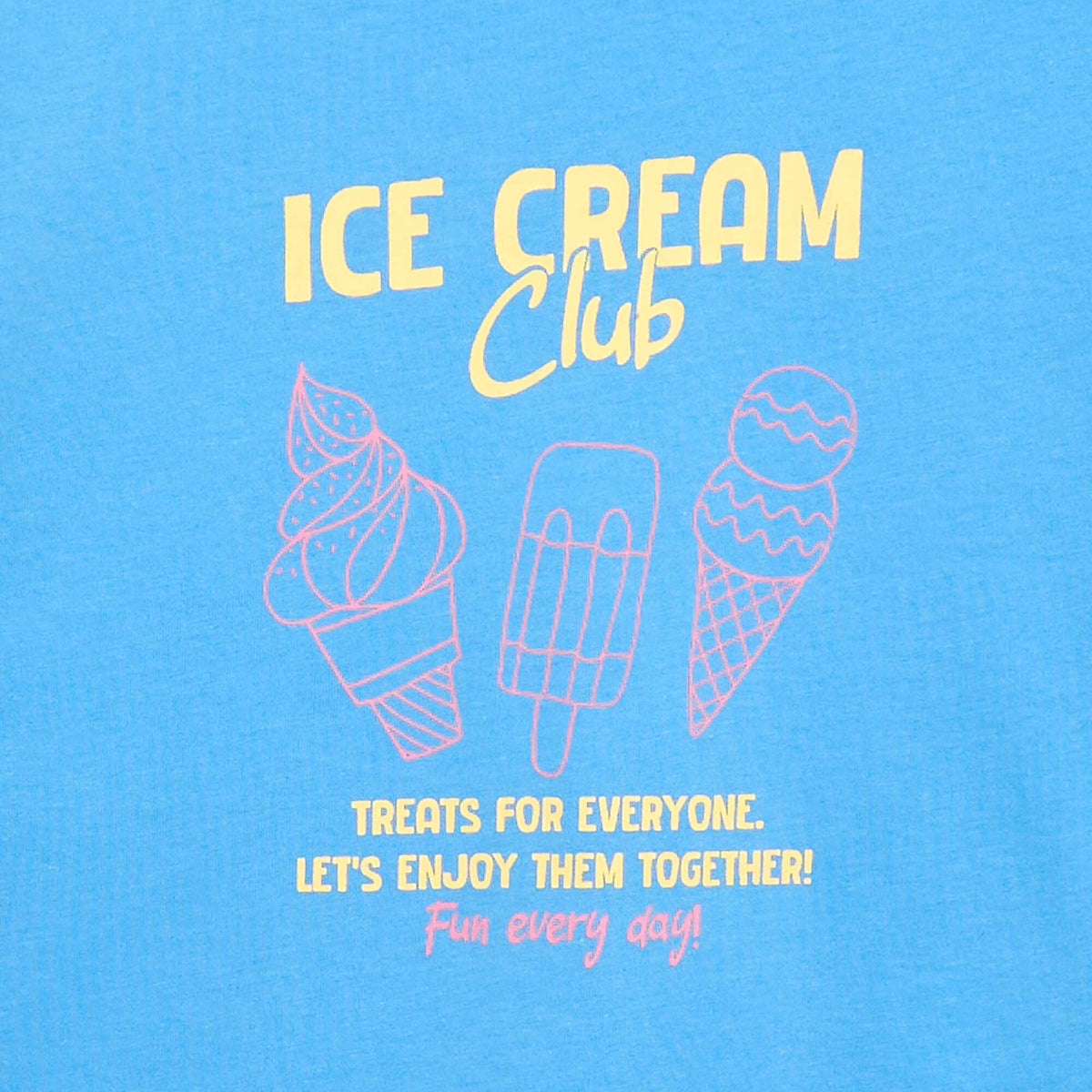 Camiseta estampada con fantasía AZUL