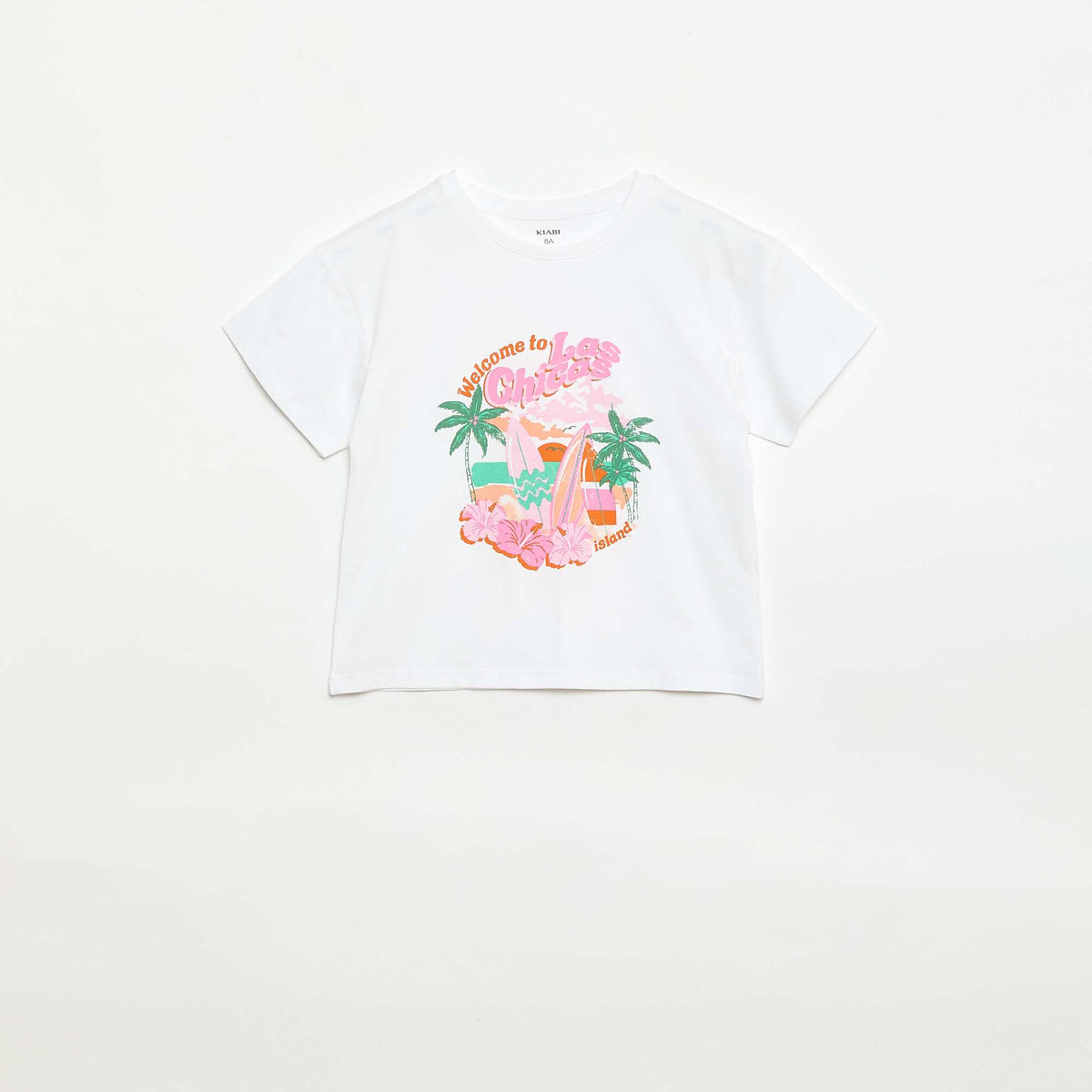 Camiseta estampada con fantasía BLANCO