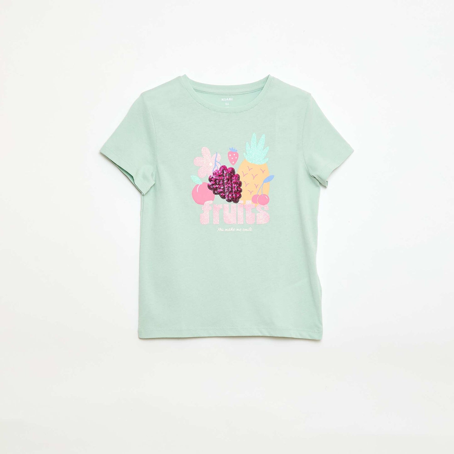 Camiseta de manga corta con animación VERDE