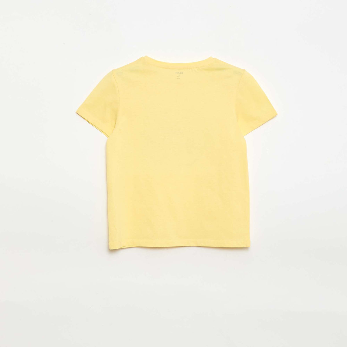 Camiseta de manga corta con diseño AMARILLO