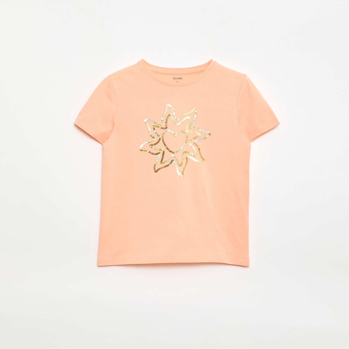 Camiseta de manga corta con diseño NARANJA