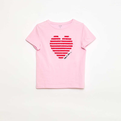 Camiseta de manga corta con diseño ROSA