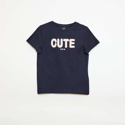 Camiseta de manga corta con diseño AZUL