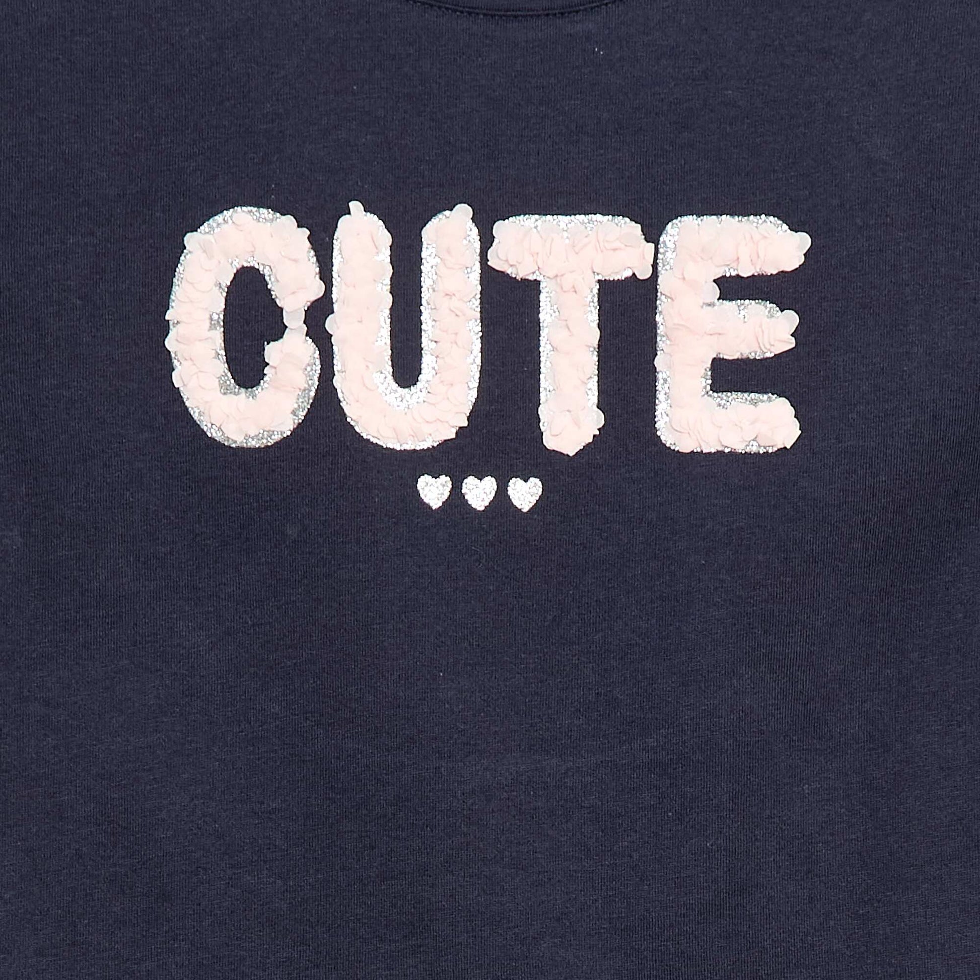 Camiseta de manga corta con diseño AZUL