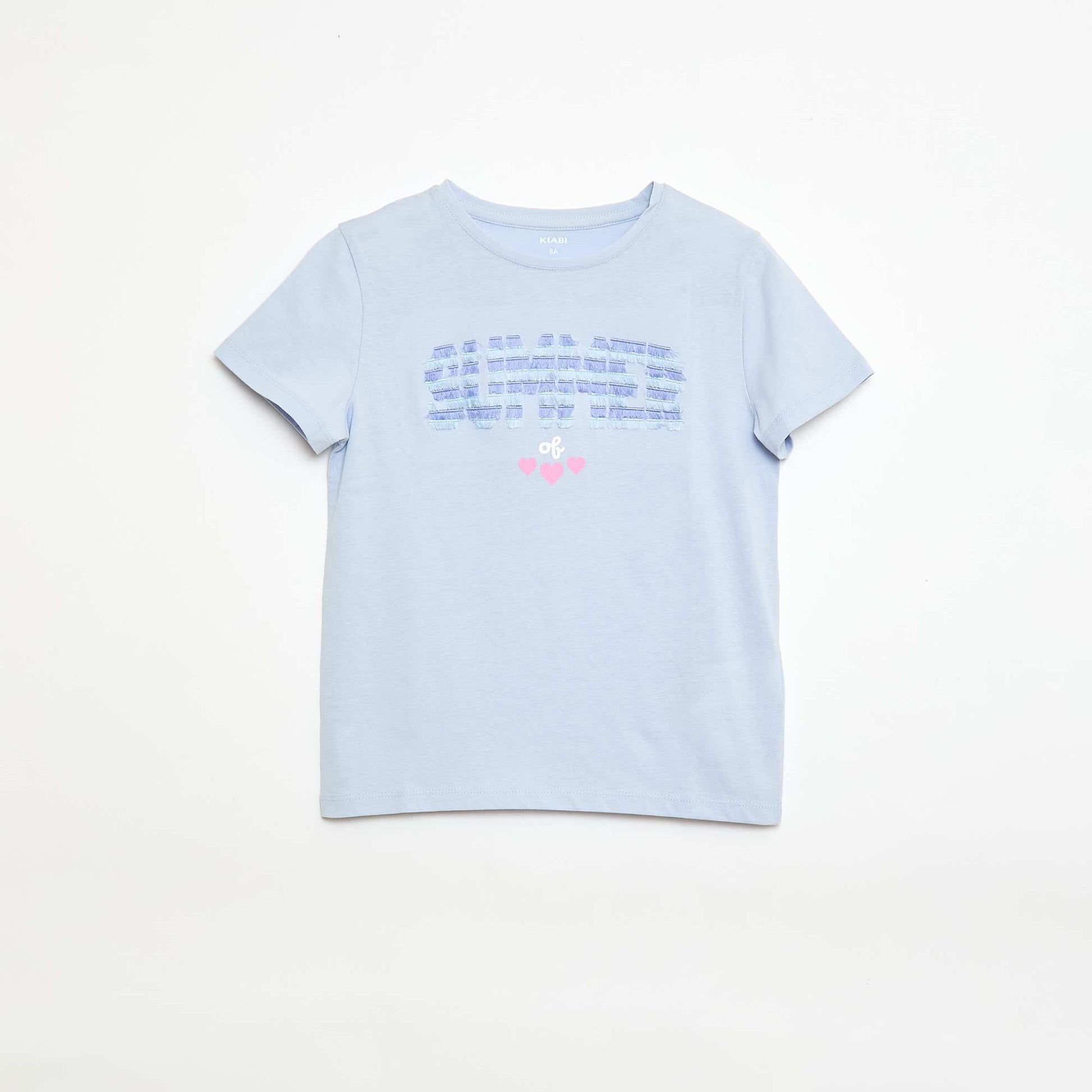Camiseta de manga corta con diseño AZUL