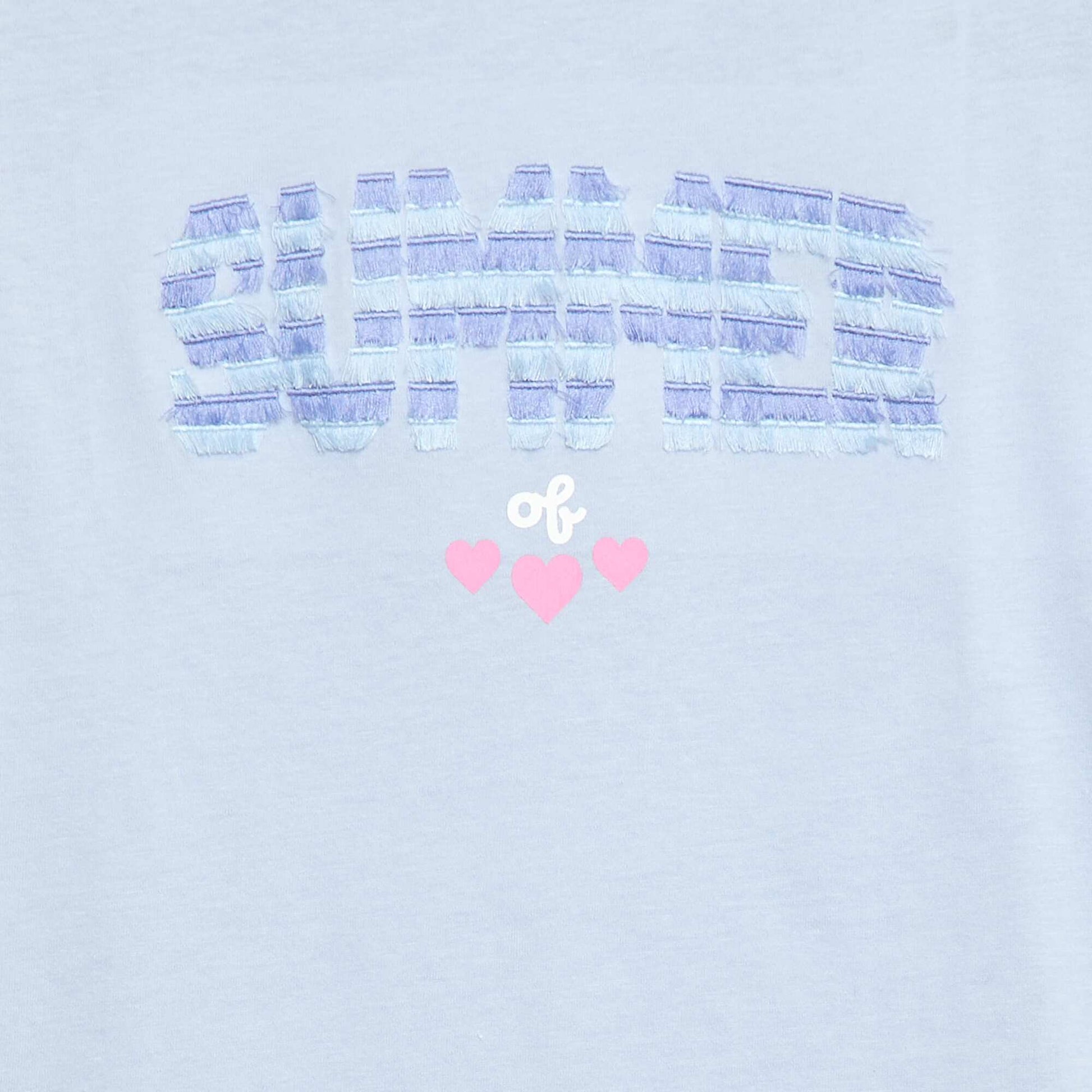 Camiseta de manga corta con diseño AZUL