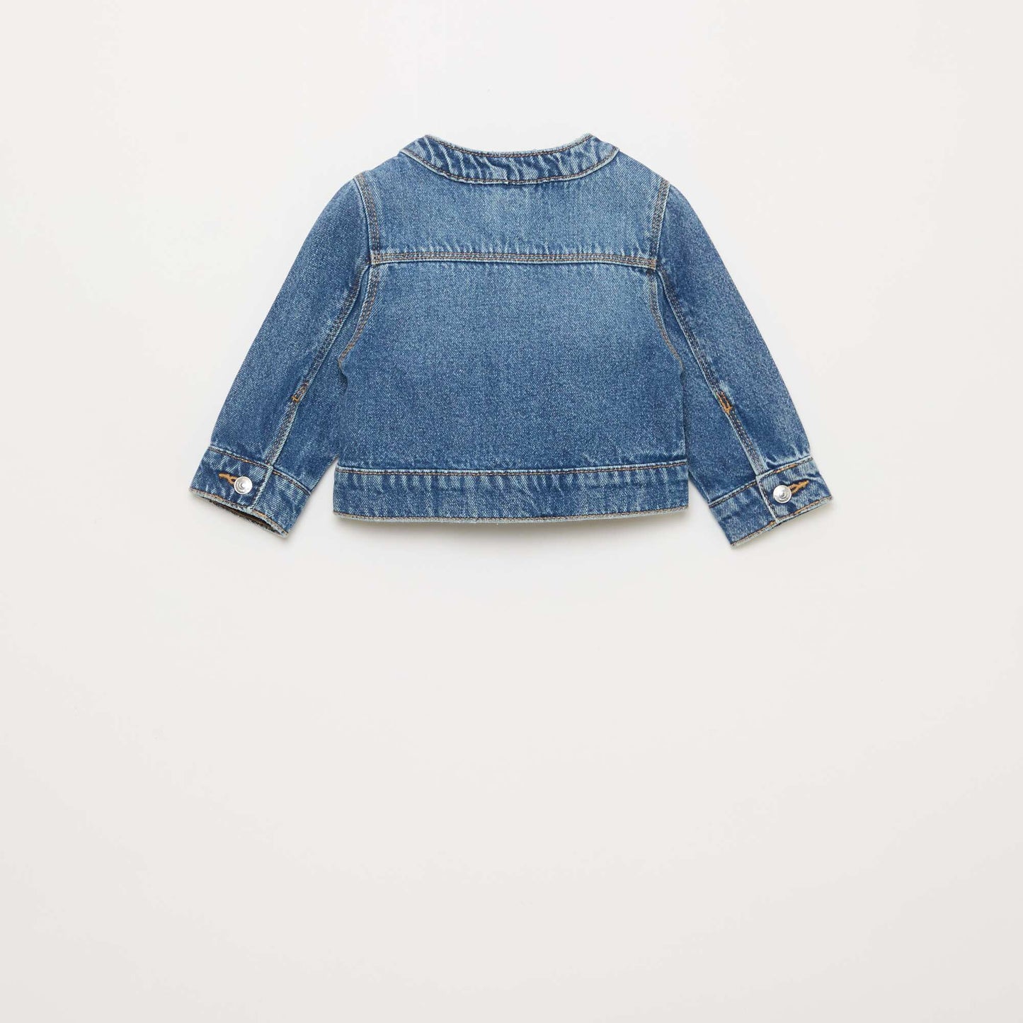 Chaqueta vaquera de cuello redondo AZUL