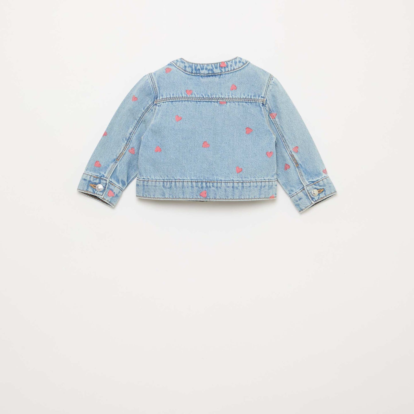 Chaqueta vaquera de cuello redondo AZUL