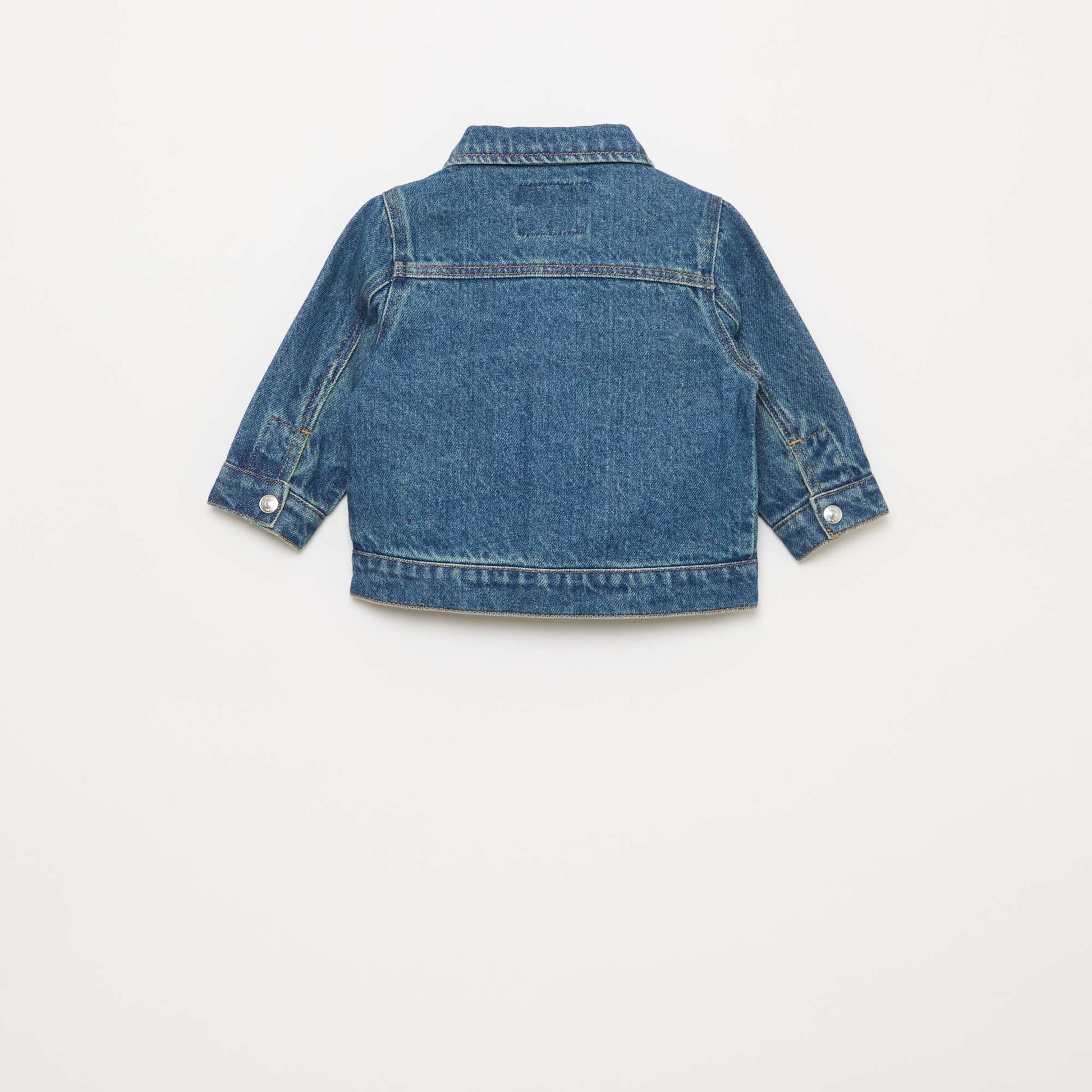 Chaqueta vaquera con abertura a presión AZUL