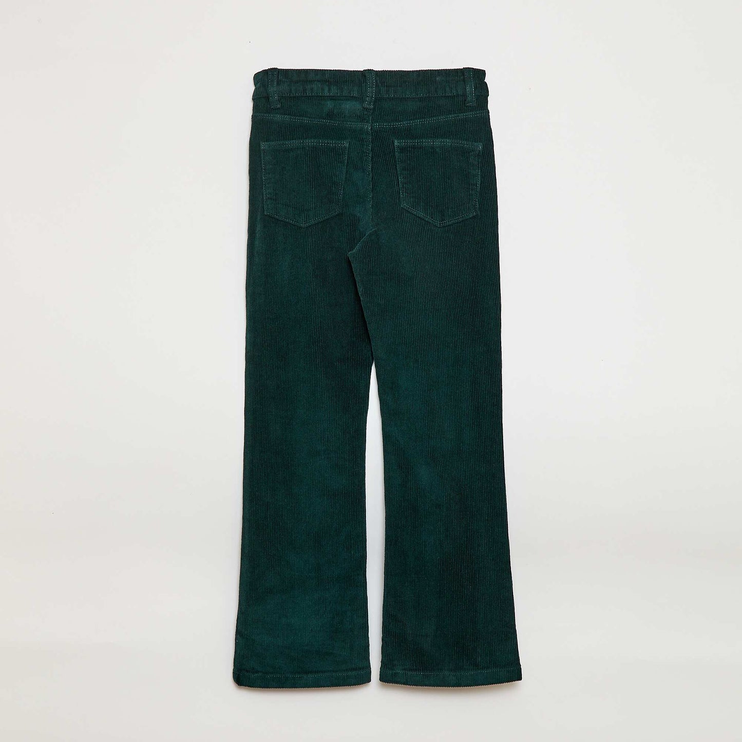 Pantalón de pana corte flare VERDE